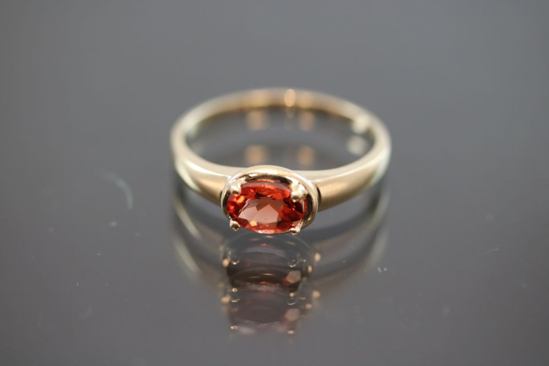 Citrin-Ring, 585 Gold