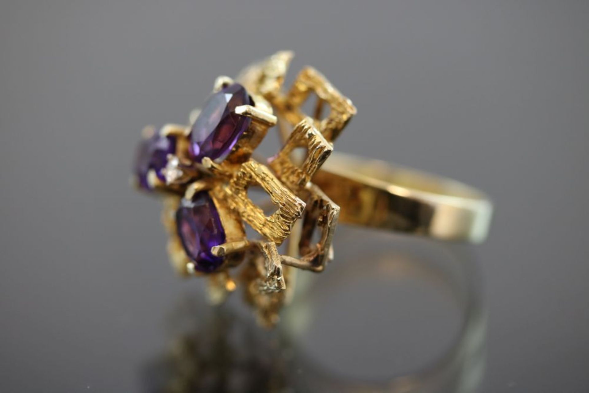 Amethyst-Ring, 585 Gold - Bild 2 aus 3