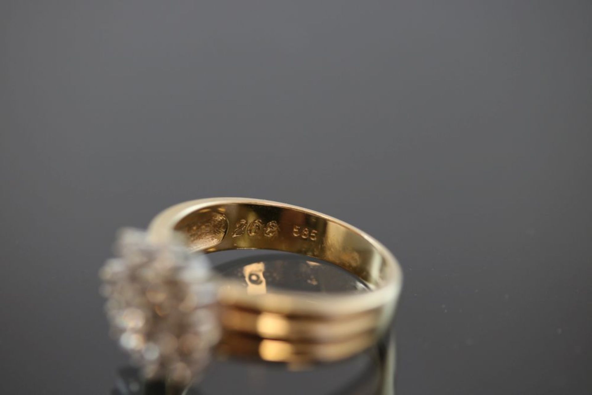 Brillant-Ring, 585 Gold - Bild 3 aus 3