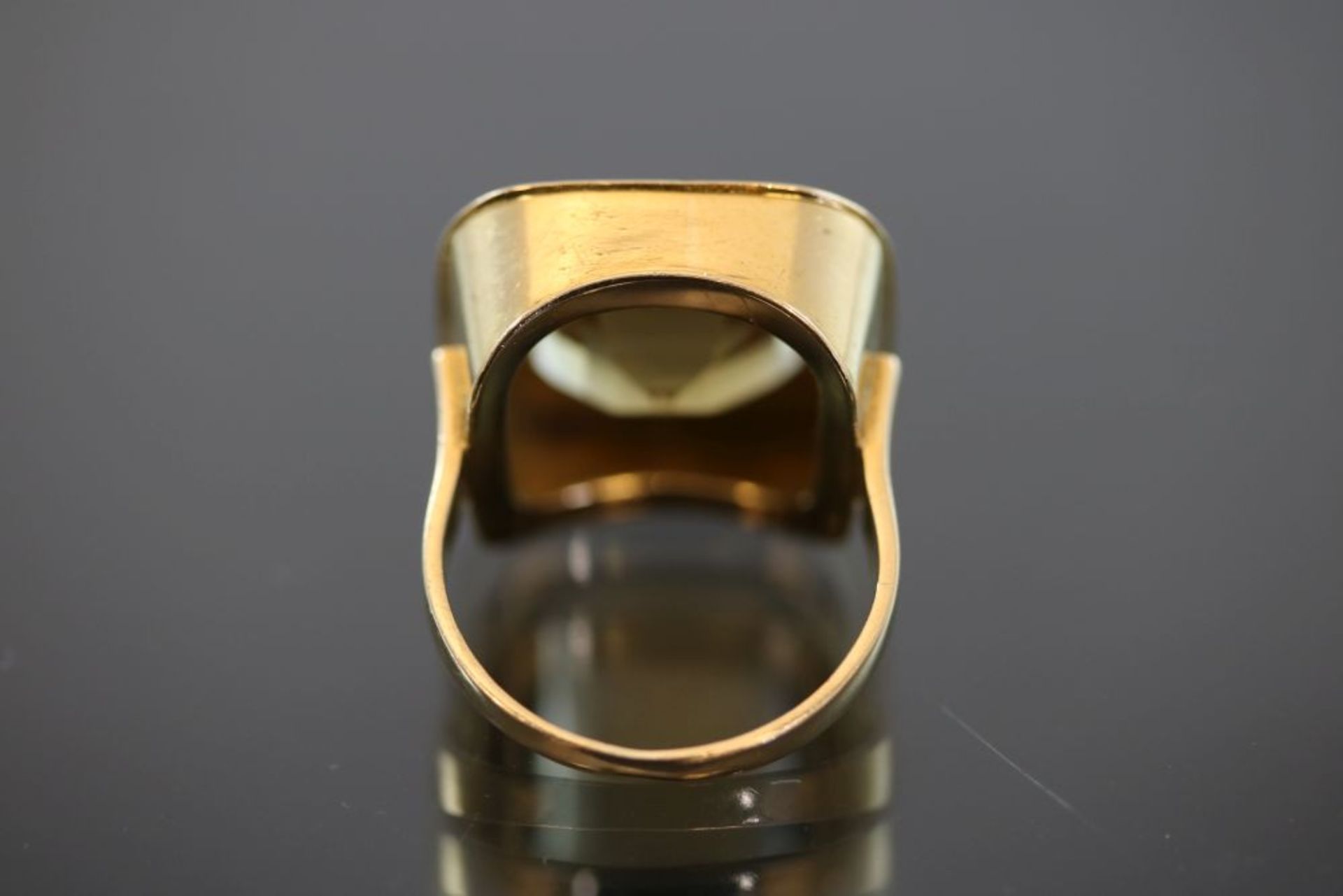 Citrin-Ring, 750 Gold - Bild 3 aus 3