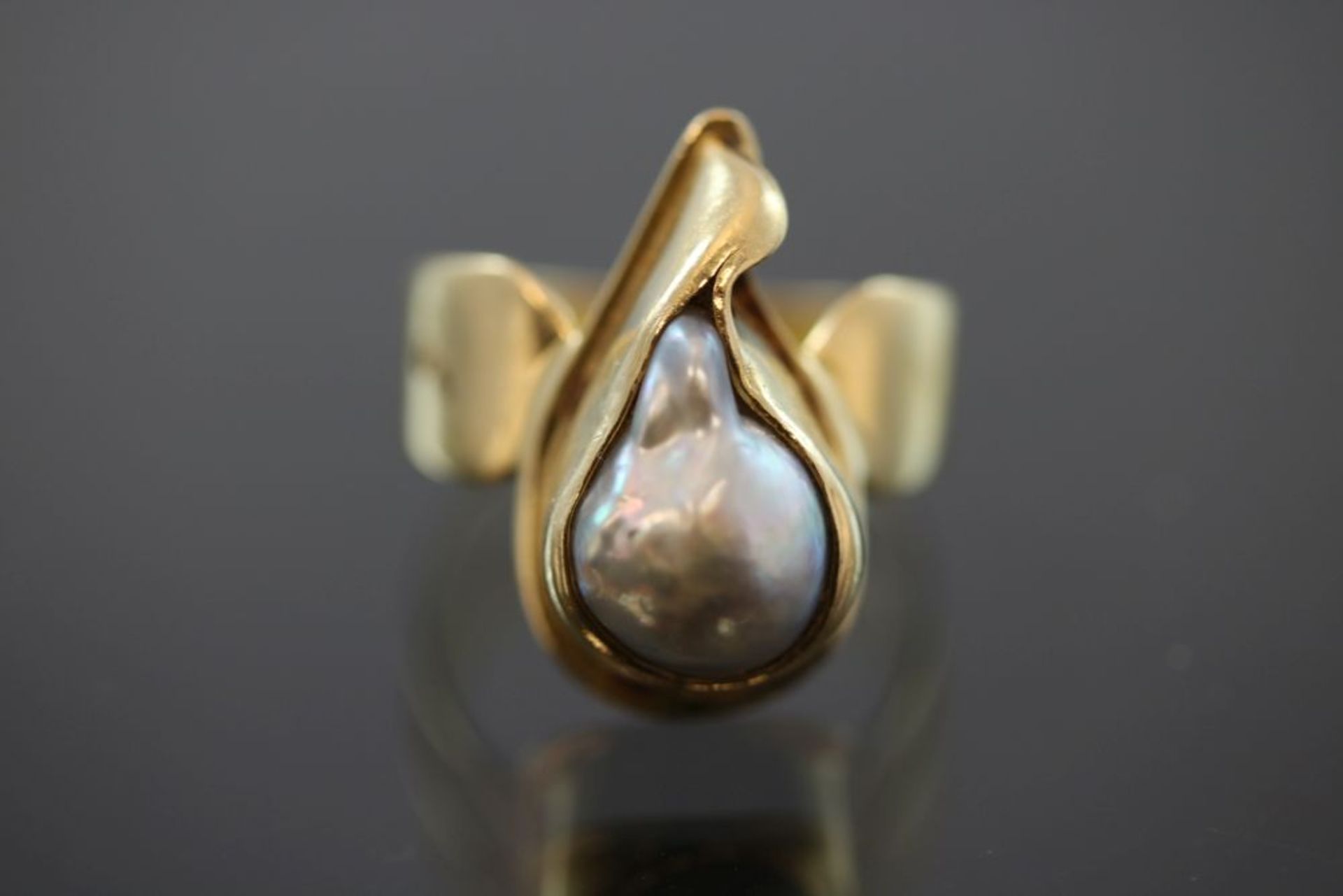 Perlen-Ring, 750 Gold