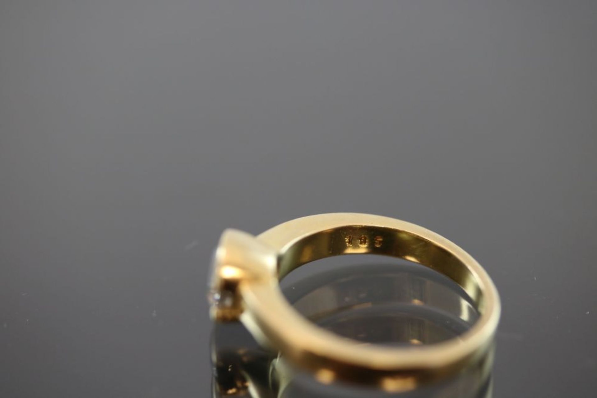 Brillant-Ring, 750 Gold - Bild 3 aus 3