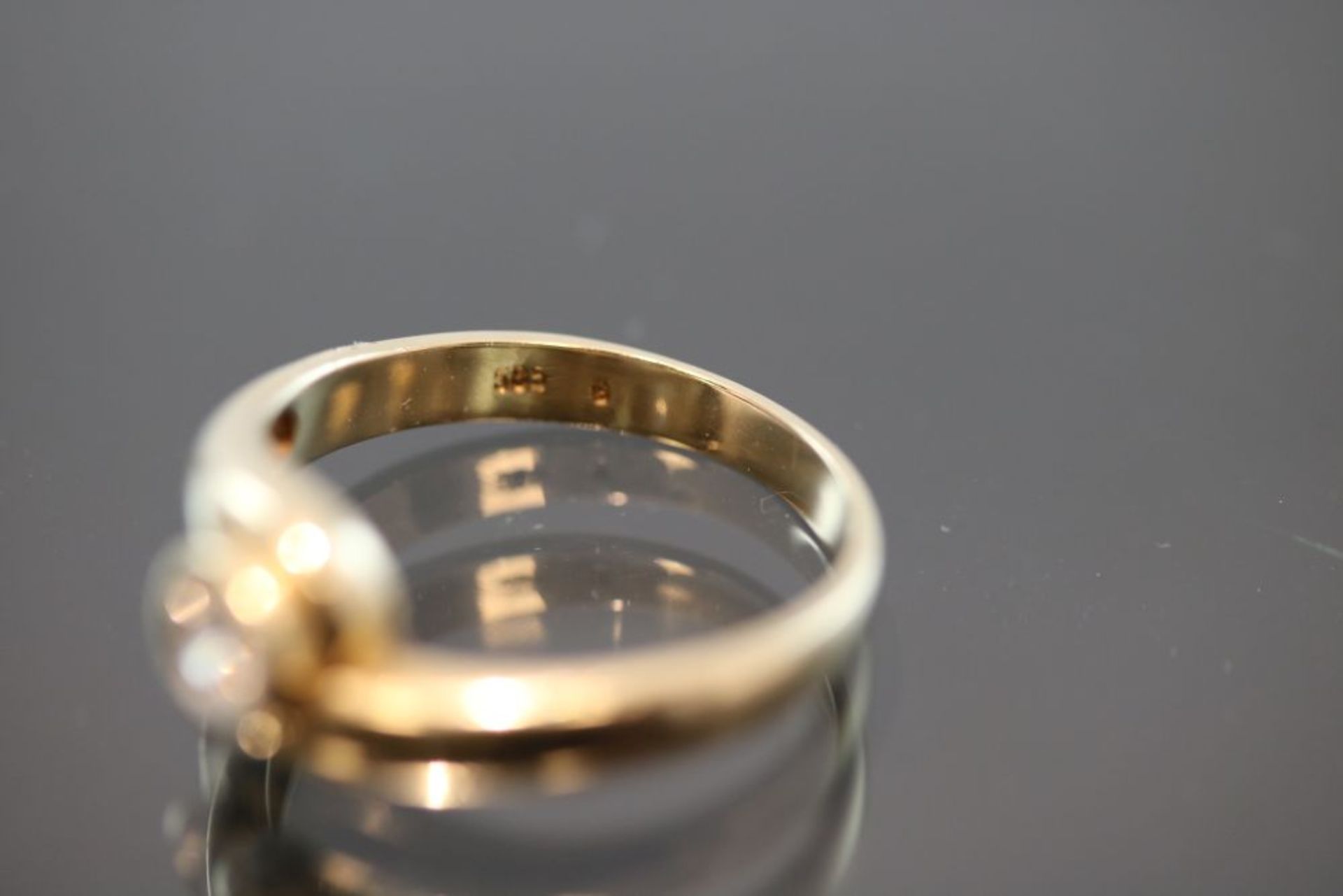 Brillant-Ring, 585 Gelbgold - Bild 3 aus 3