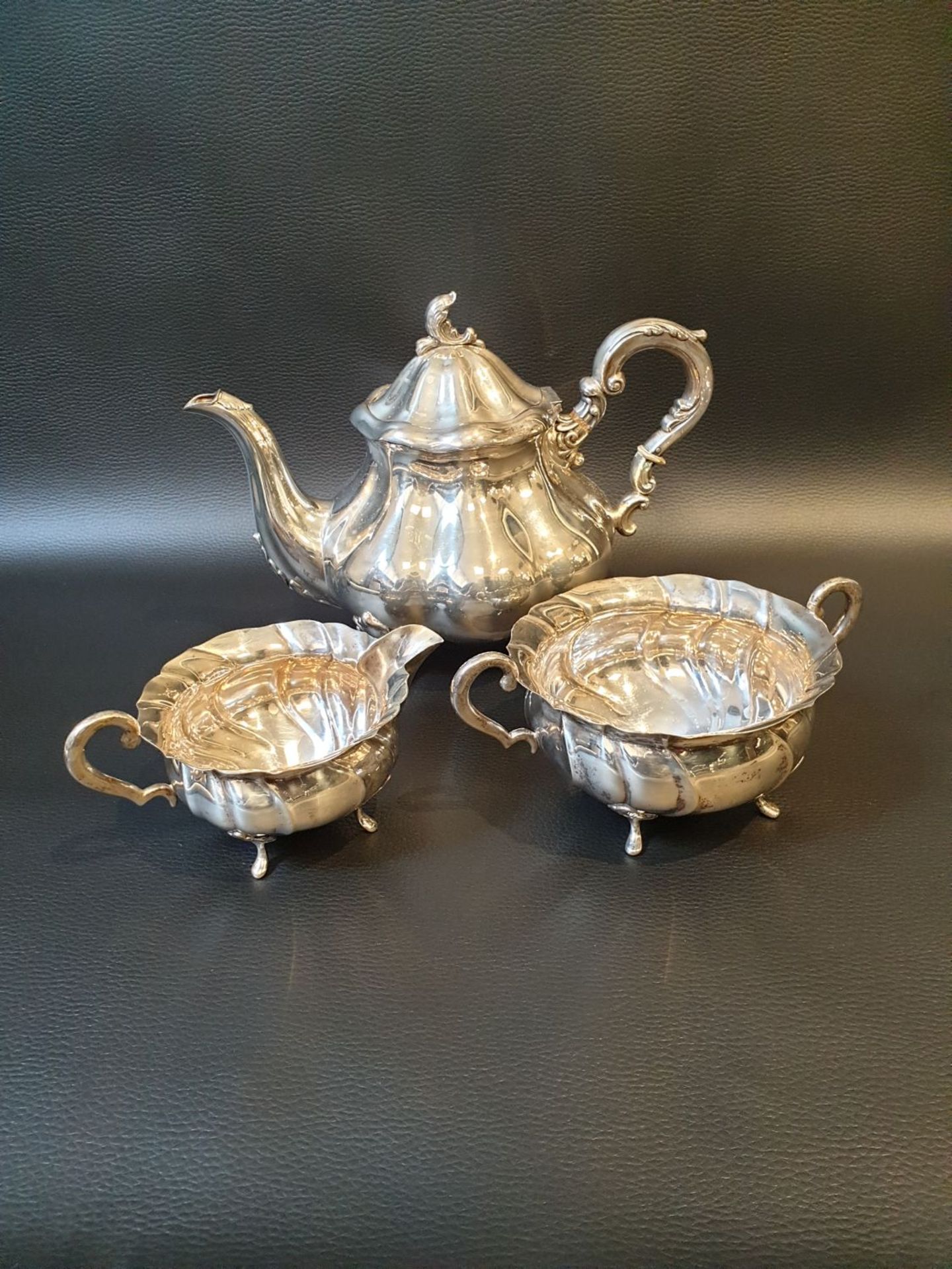 Dreiteiliges Set, 830 Silber