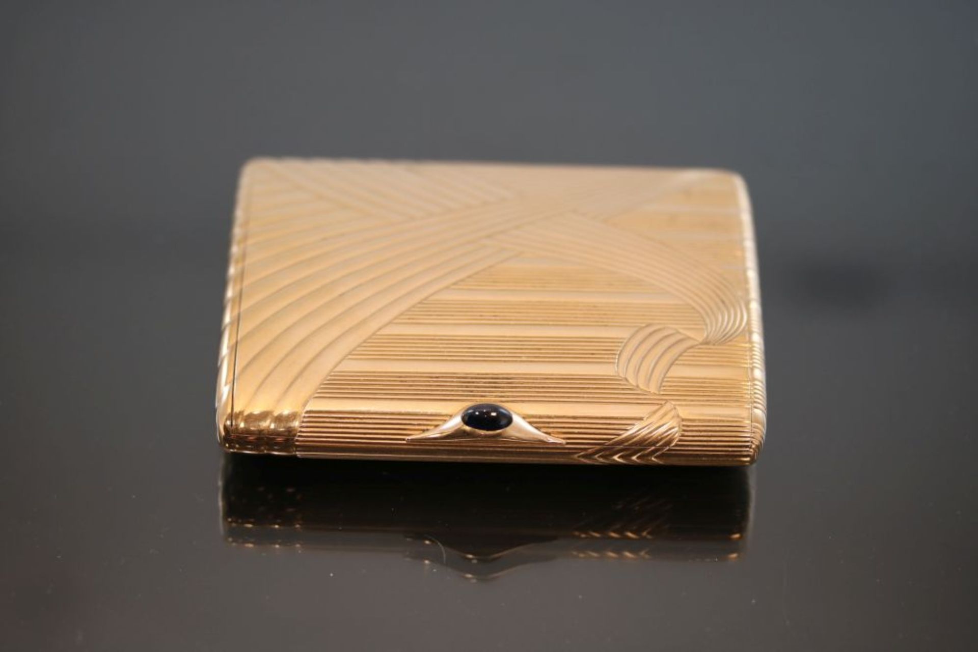 Fabergé-Etui um 1900, 583 Gold