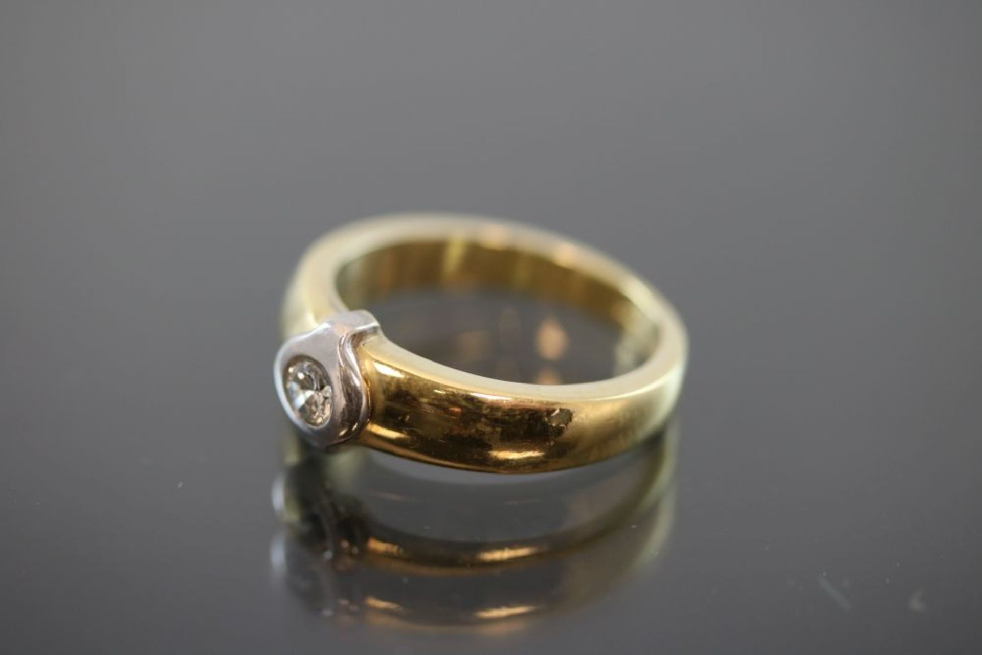 Brillant-Ring, 750 Gold - Bild 2 aus 3