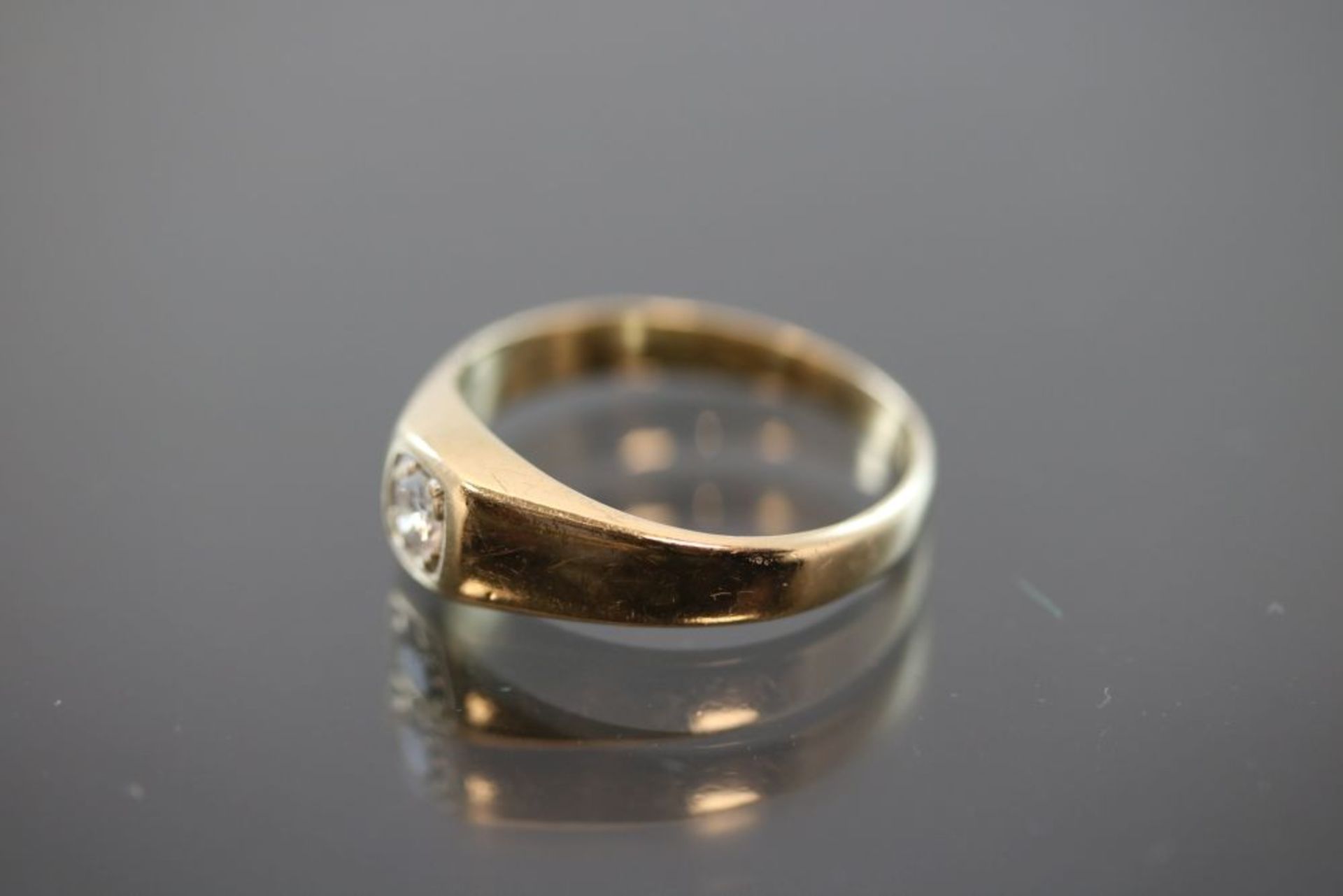 Brillant-Ring, 585 Gelbgold - Bild 2 aus 3