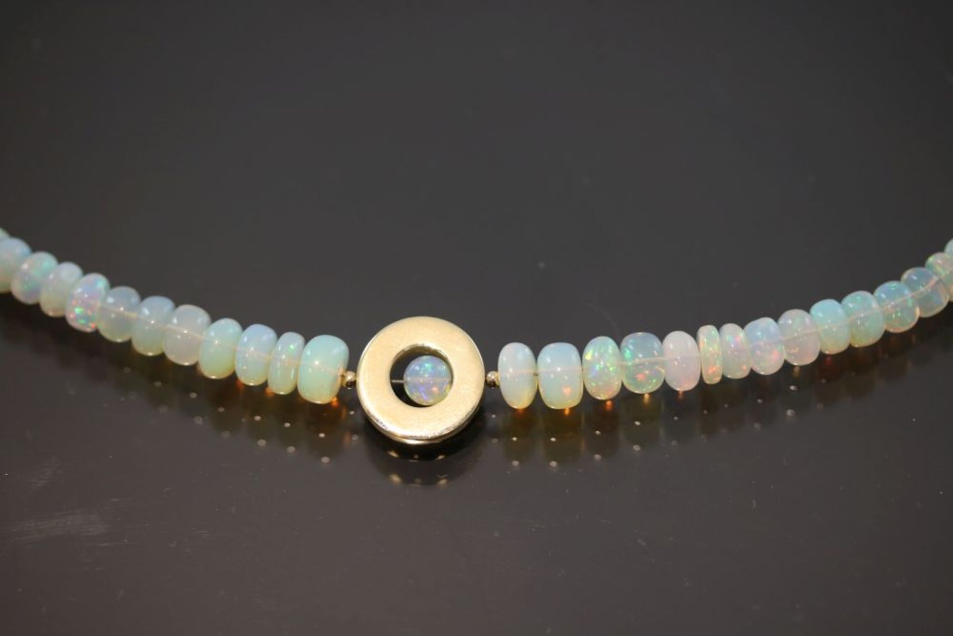 Opal-Collier, 585 Gold