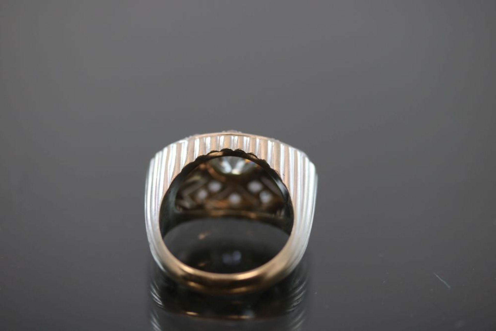 Art-Deco-Ring, 750 Weißgold - Image 3 of 3