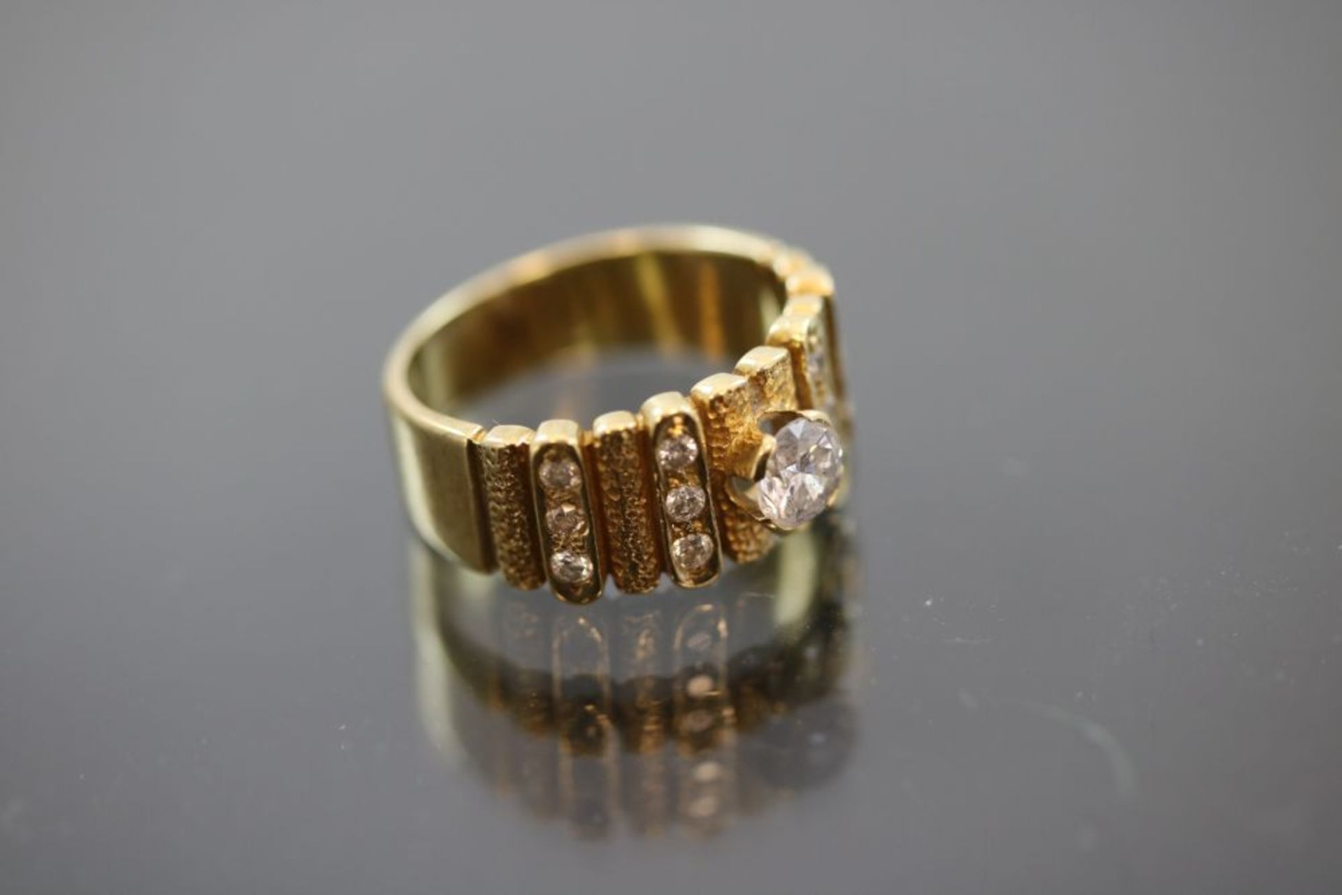 Brillant-Ring, 585 Gelbgold - Bild 3 aus 3