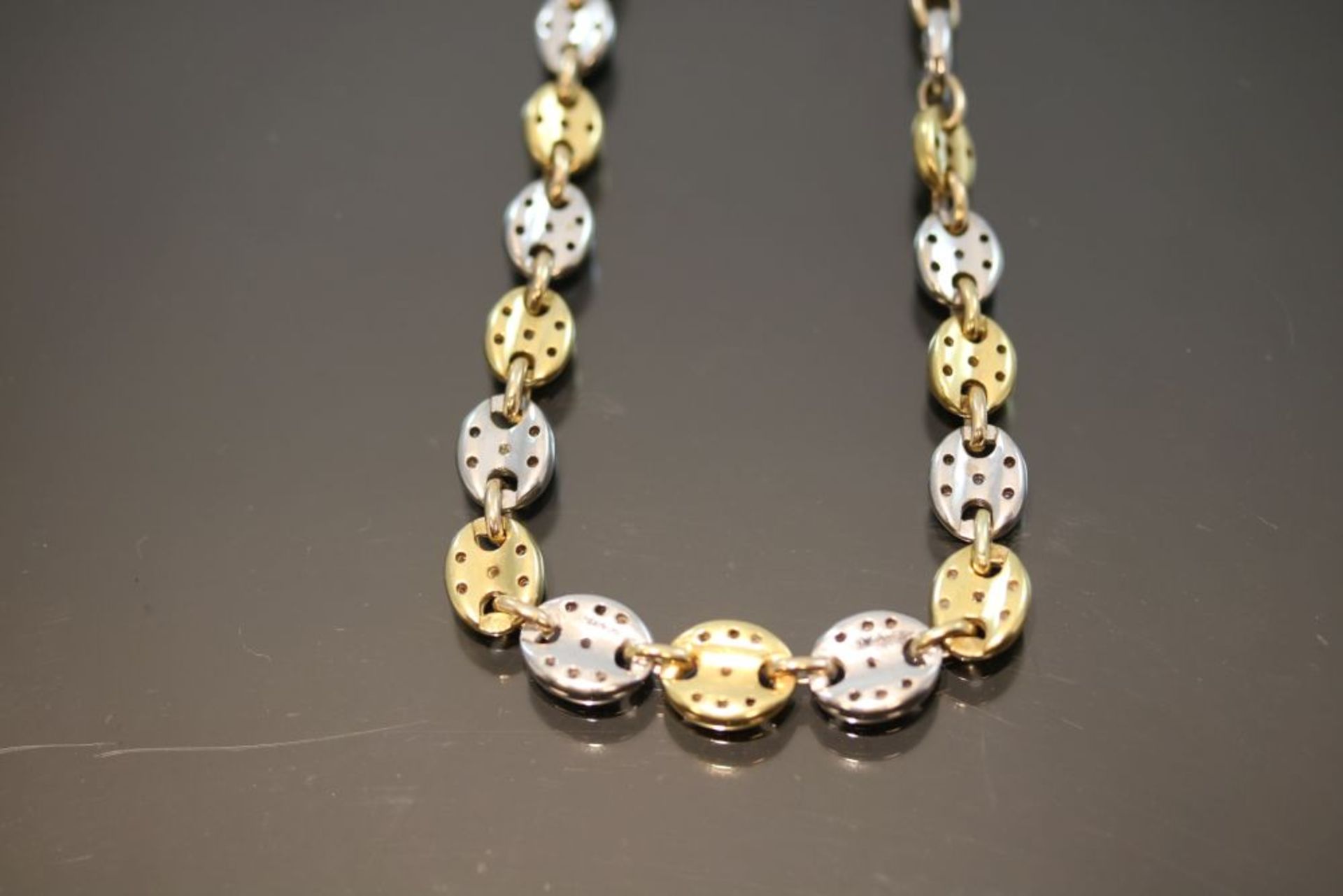 Brillant-Halskette, 750 Gold - Bild 2 aus 3