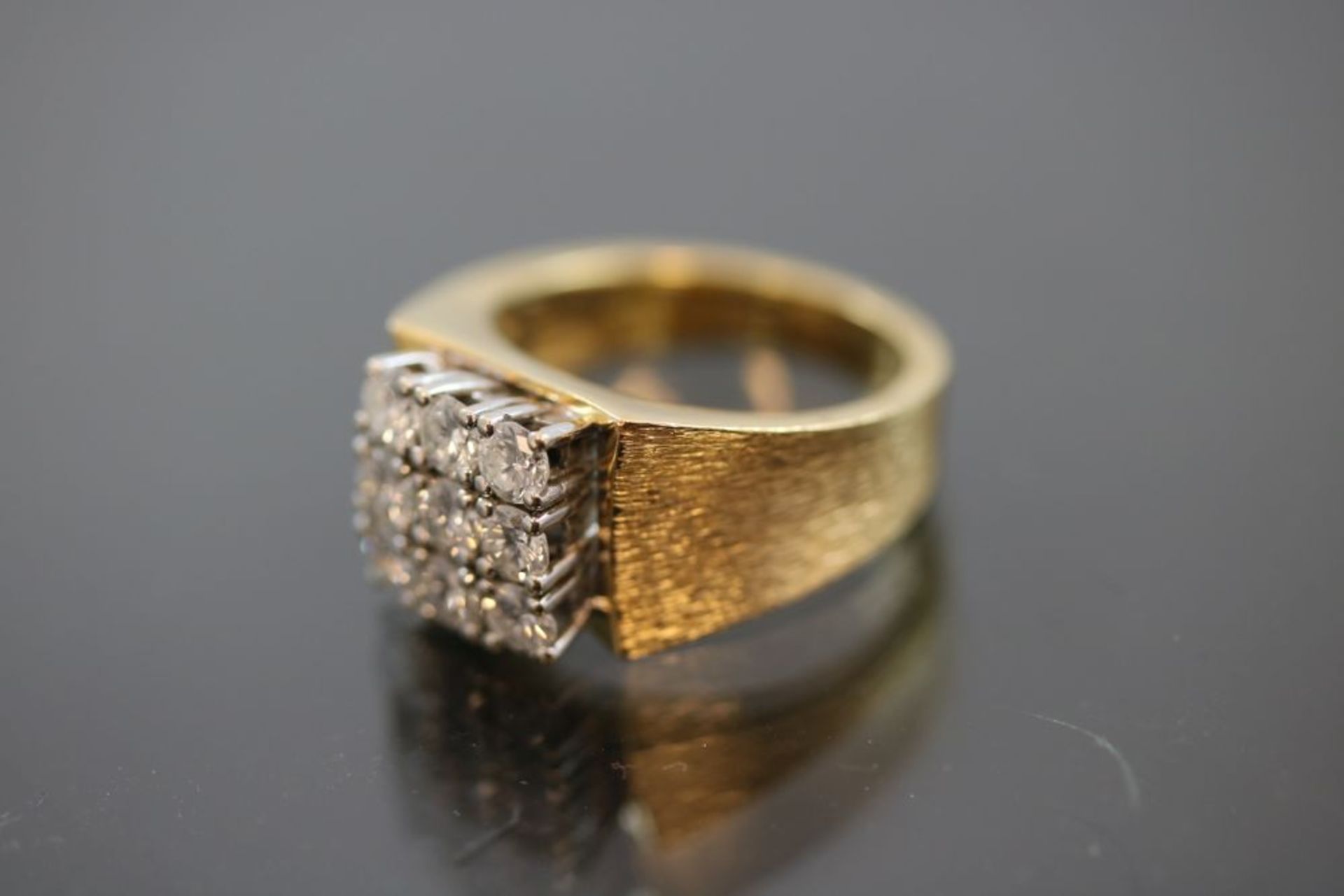 Brillant-Ring, 750 Gelbgold - Bild 2 aus 3