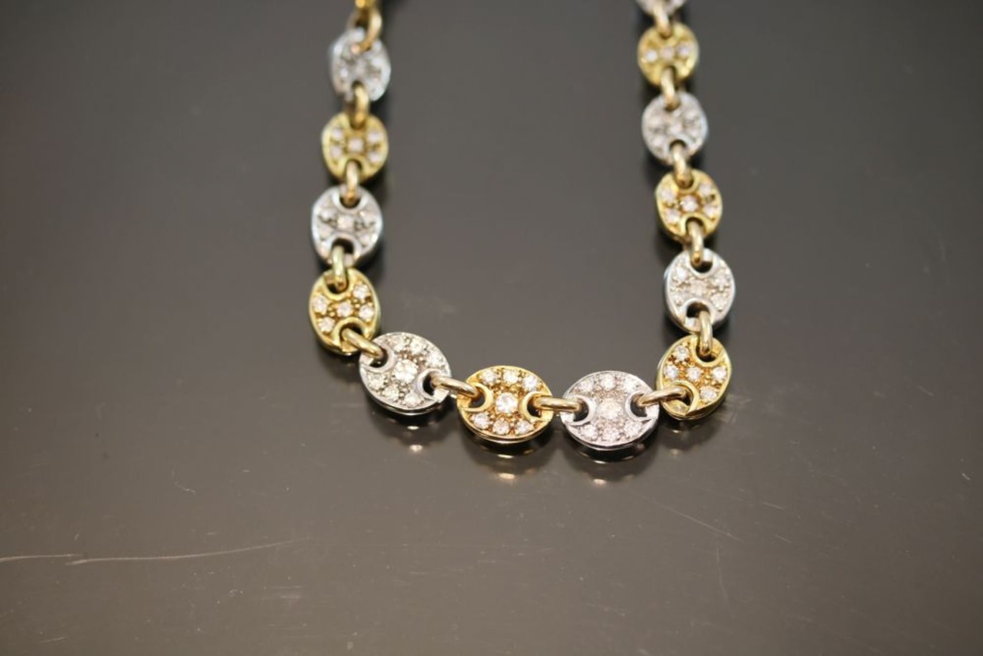 Brillant-Halskette, 750 Gold