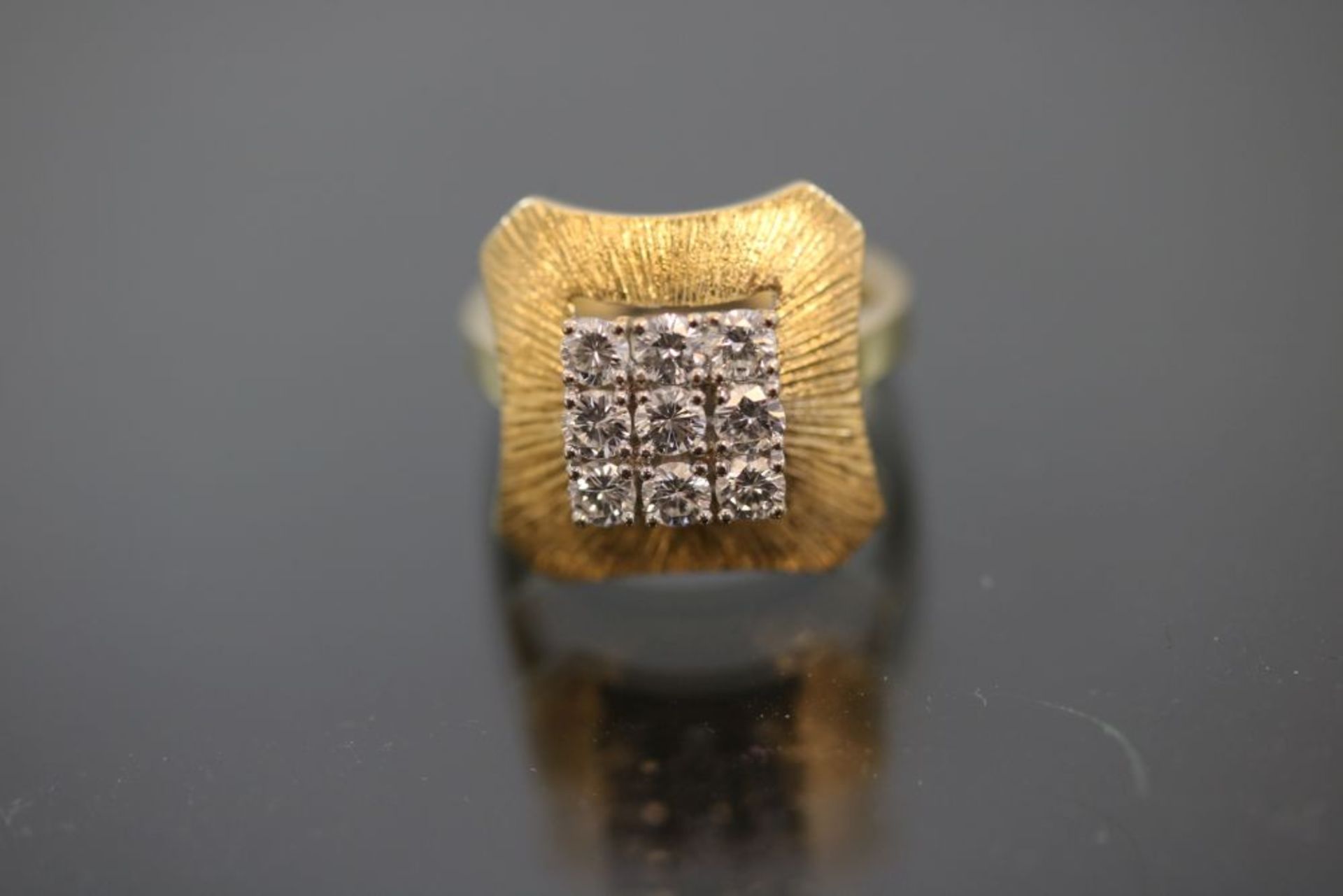 Brillant-Ring, 750 Gelbgold