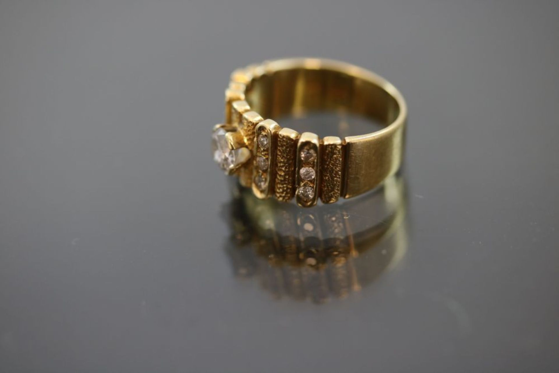 Brillant-Ring, 585 Gelbgold - Bild 2 aus 3