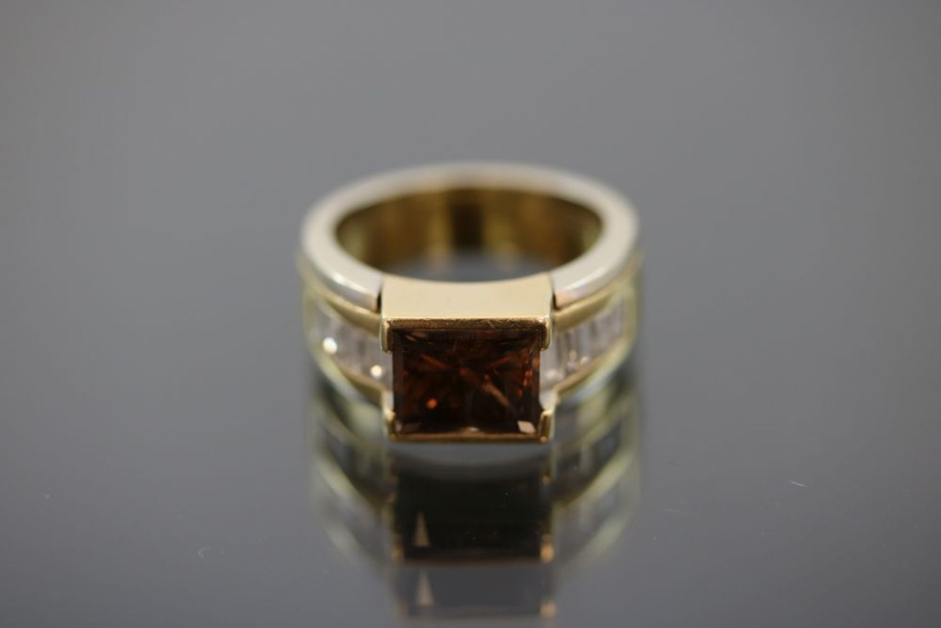 Diamant-Ring, 750 Gelbgold