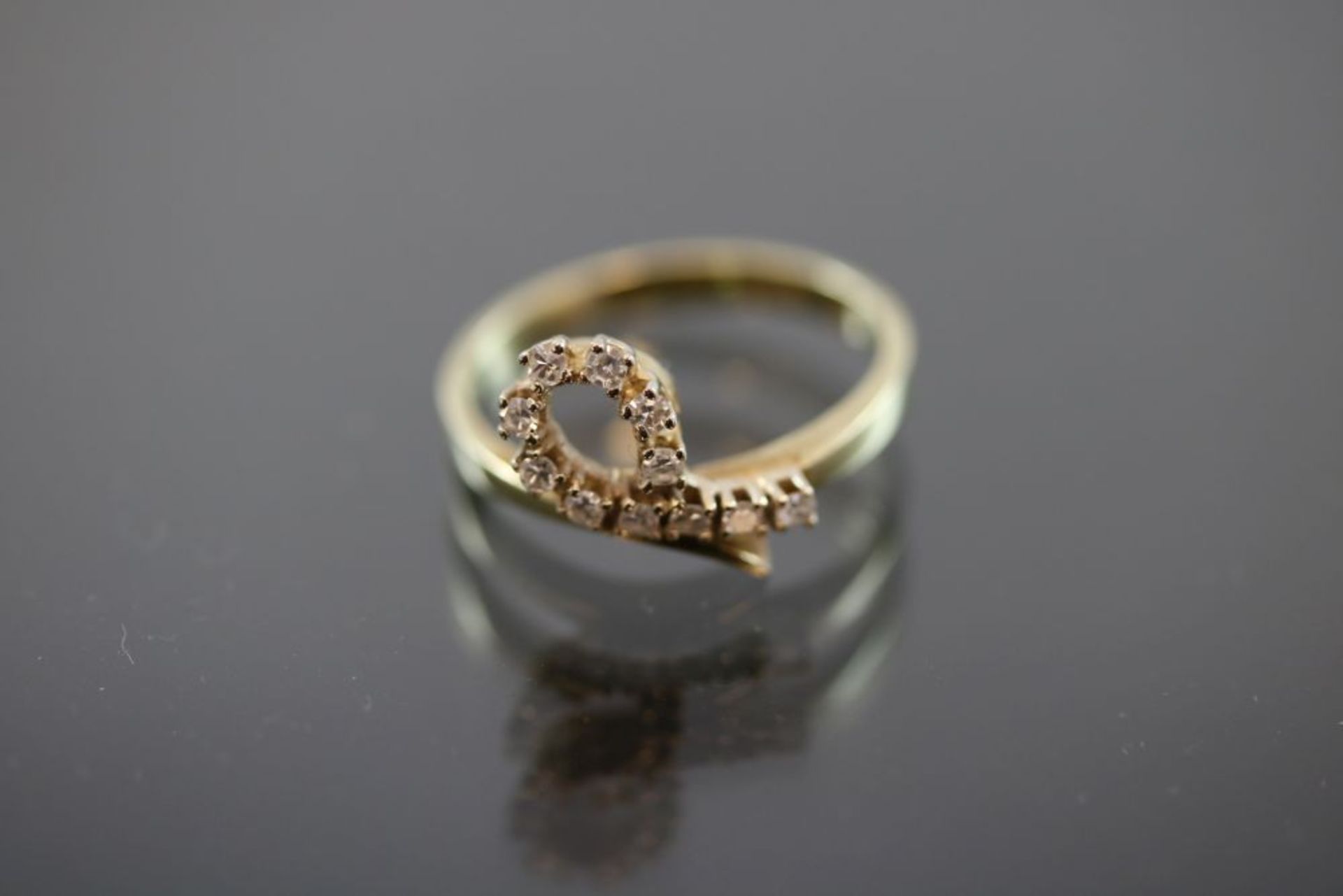 Diamant-Ring, 585 Gelbgold