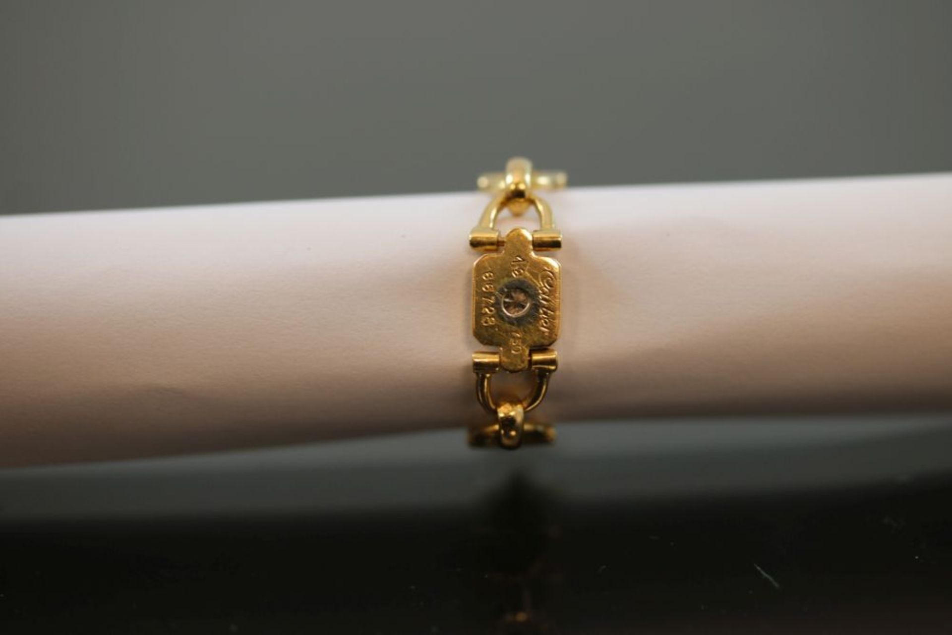 Cartier-Brillant-Kettenring, 750 Gelbgold - Image 2 of 3