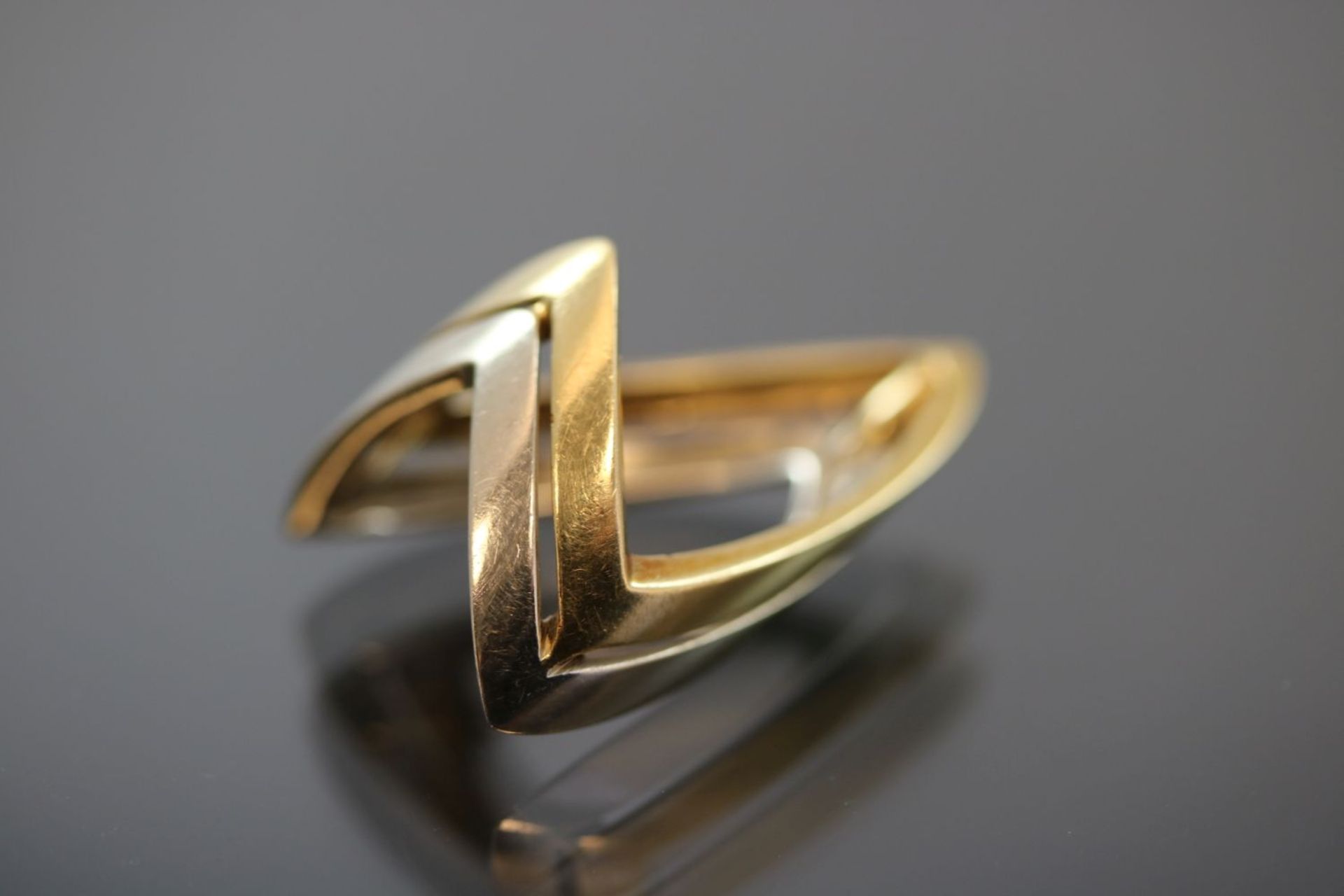 Gold-Ring, 750 Bicolor