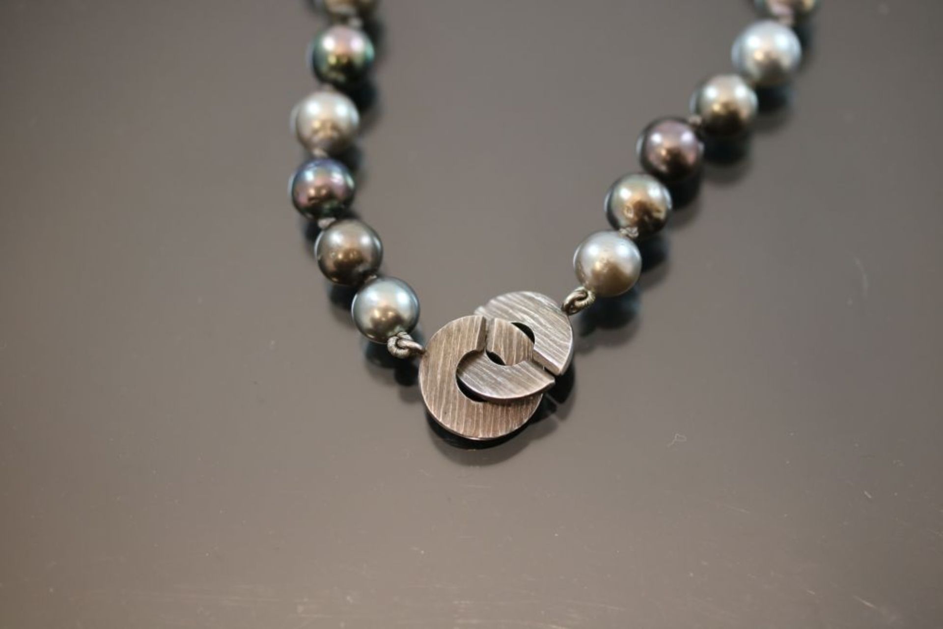 Perlenkette, 925 Silberschließe - Image 2 of 3