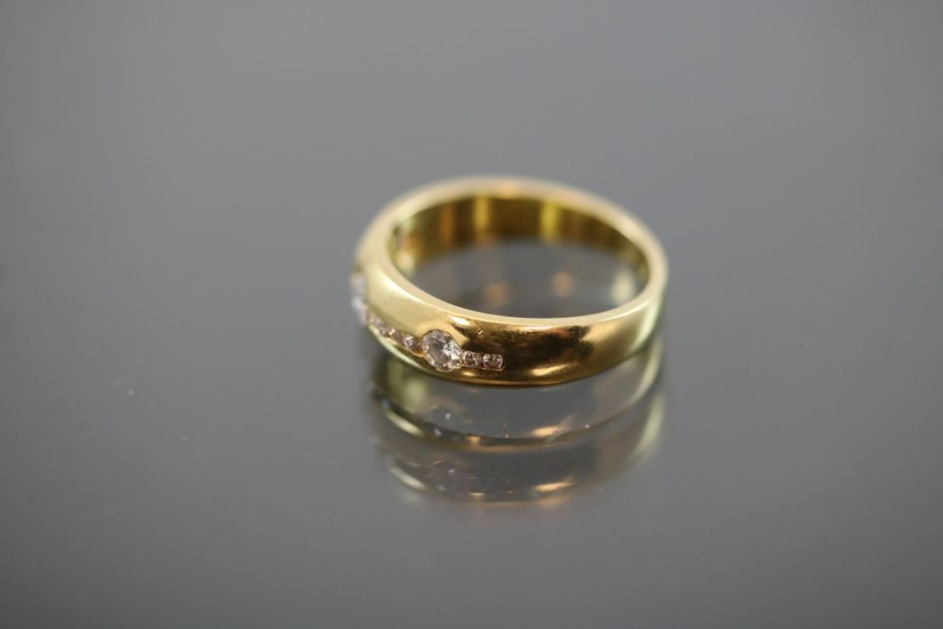 Brillant-Ring, 750 Gold - Bild 2 aus 3