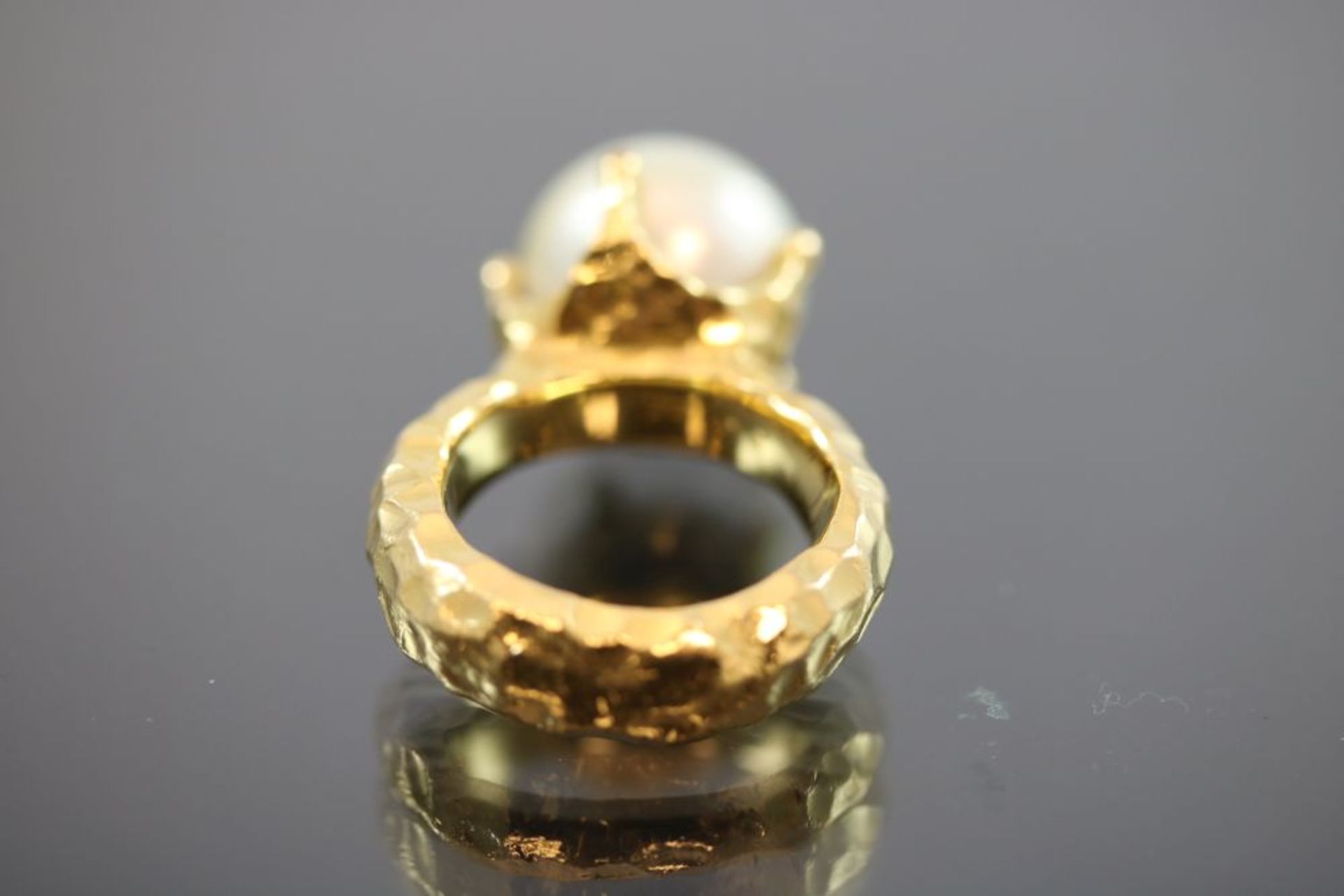 Perl-Ring, 999 Gelbgold - Bild 3 aus 3