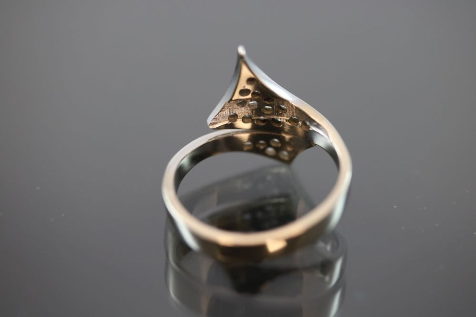 Diamant-Ring, 585 Weißgold - Bild 3 aus 3