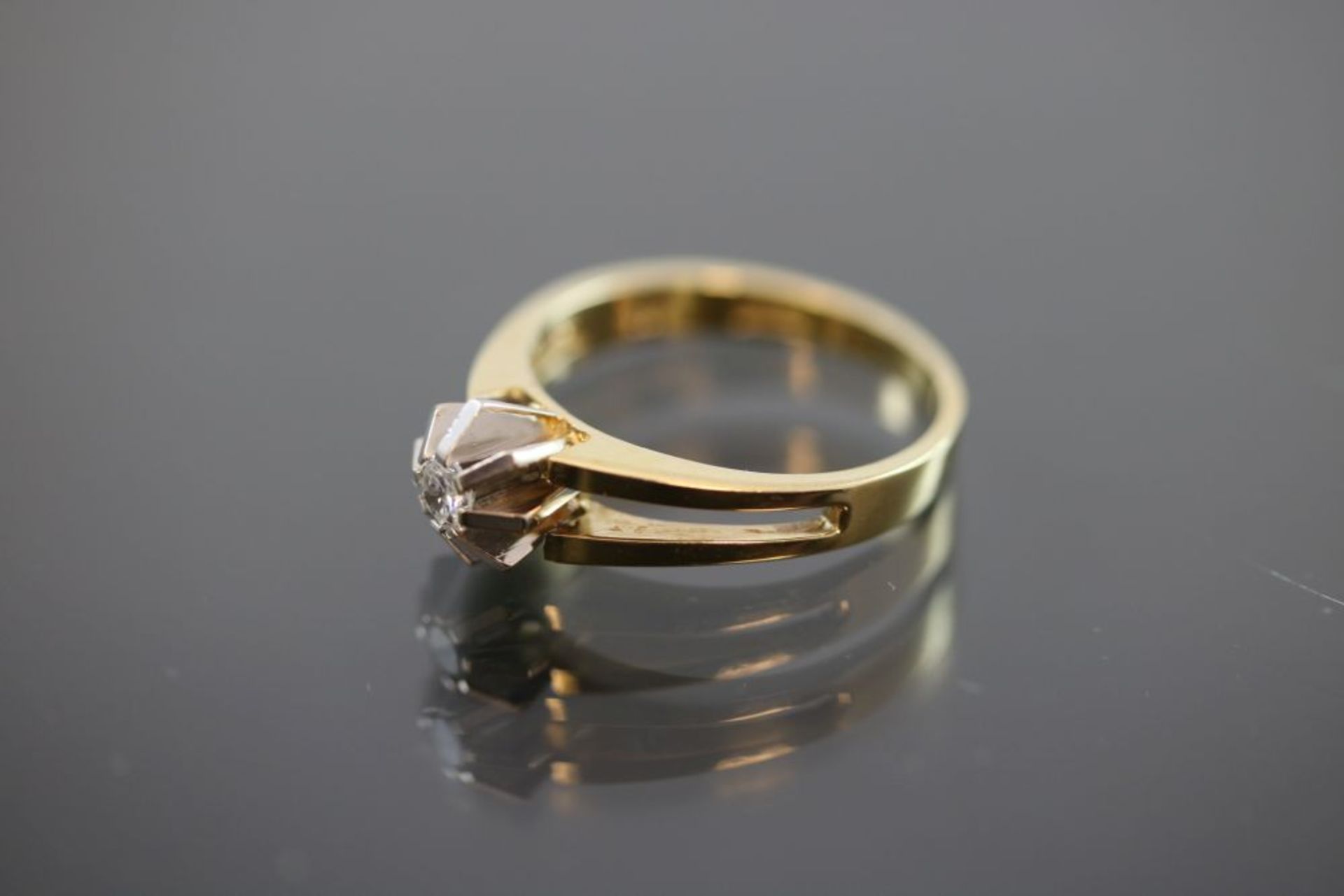 Brillant-Ring, 585 Gold - Bild 2 aus 3