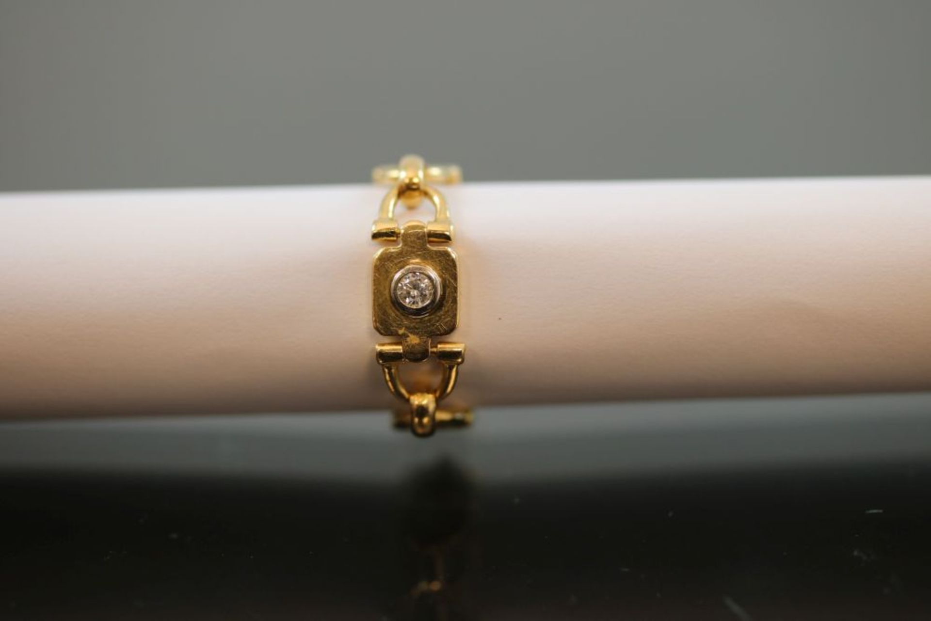 Cartier-Brillant-Kettenring, 750 Gelbgold