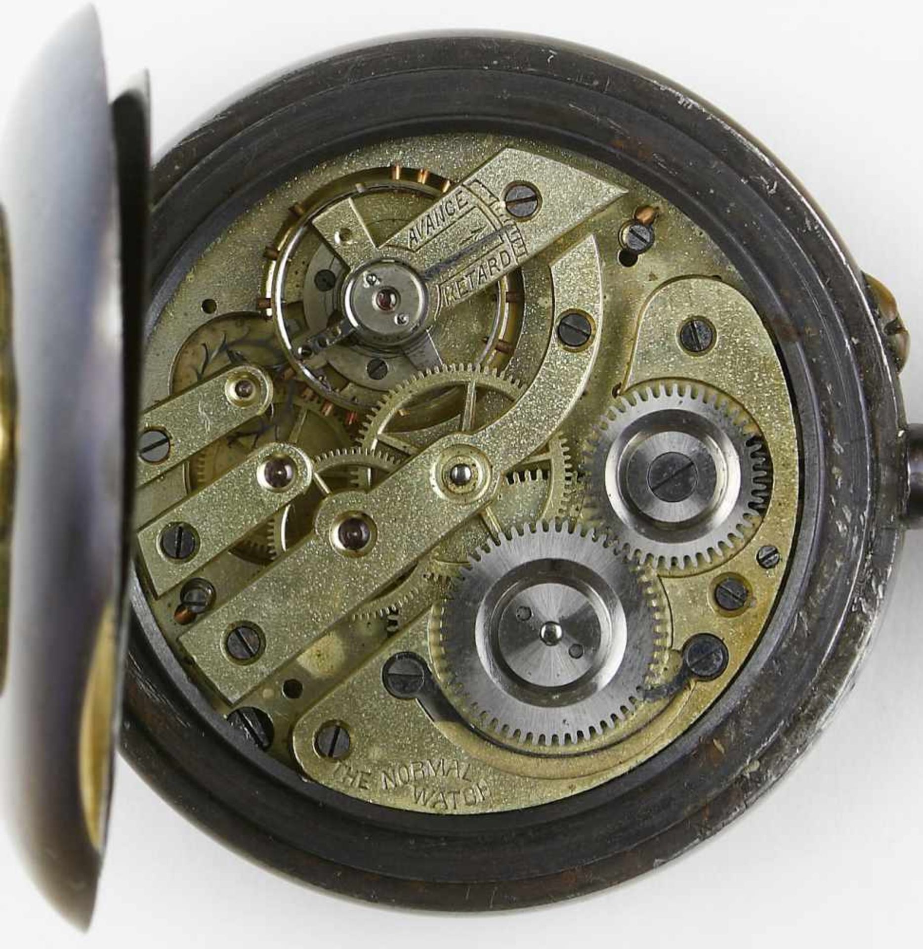 Uhr, Normal - Watch, Weltzeit Taschenuhr, Schweiz, um 1905 - Bild 3 aus 3