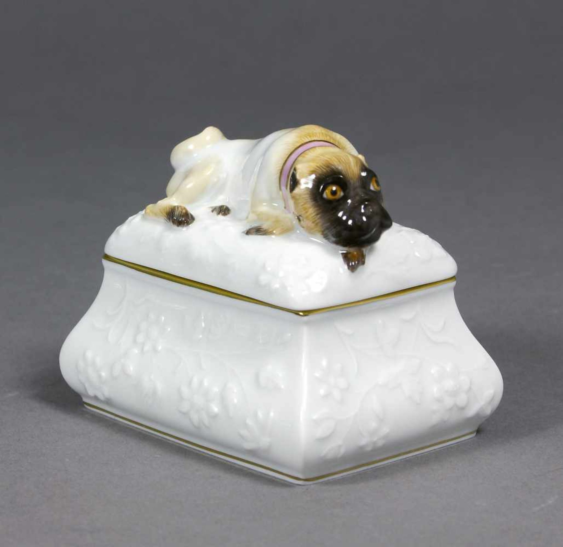 Mops-Schmuckdose, Meissen, Edition 2005/2006