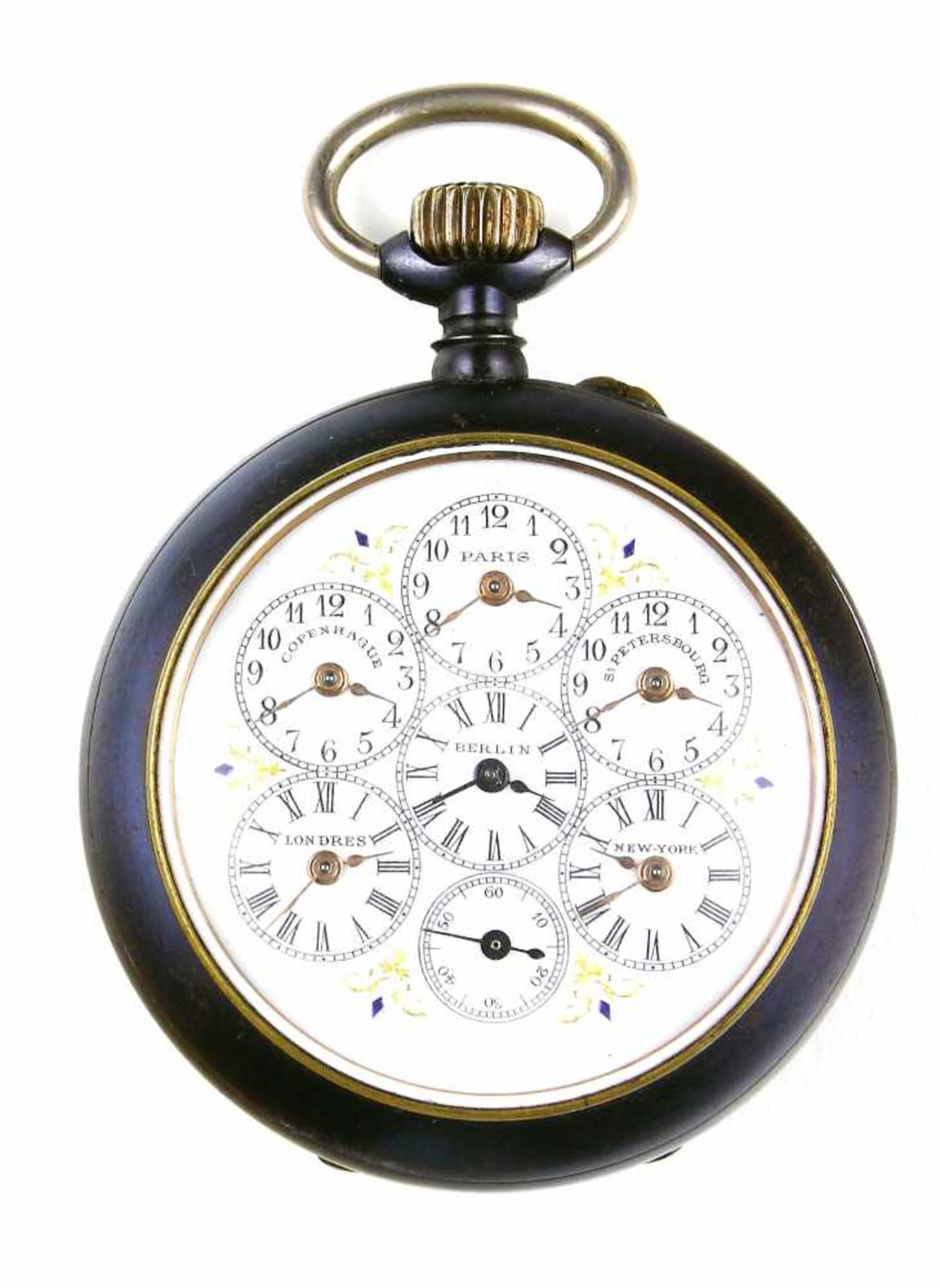 Uhr, Normal - Watch, Weltzeit Taschenuhr, Schweiz, um 1905