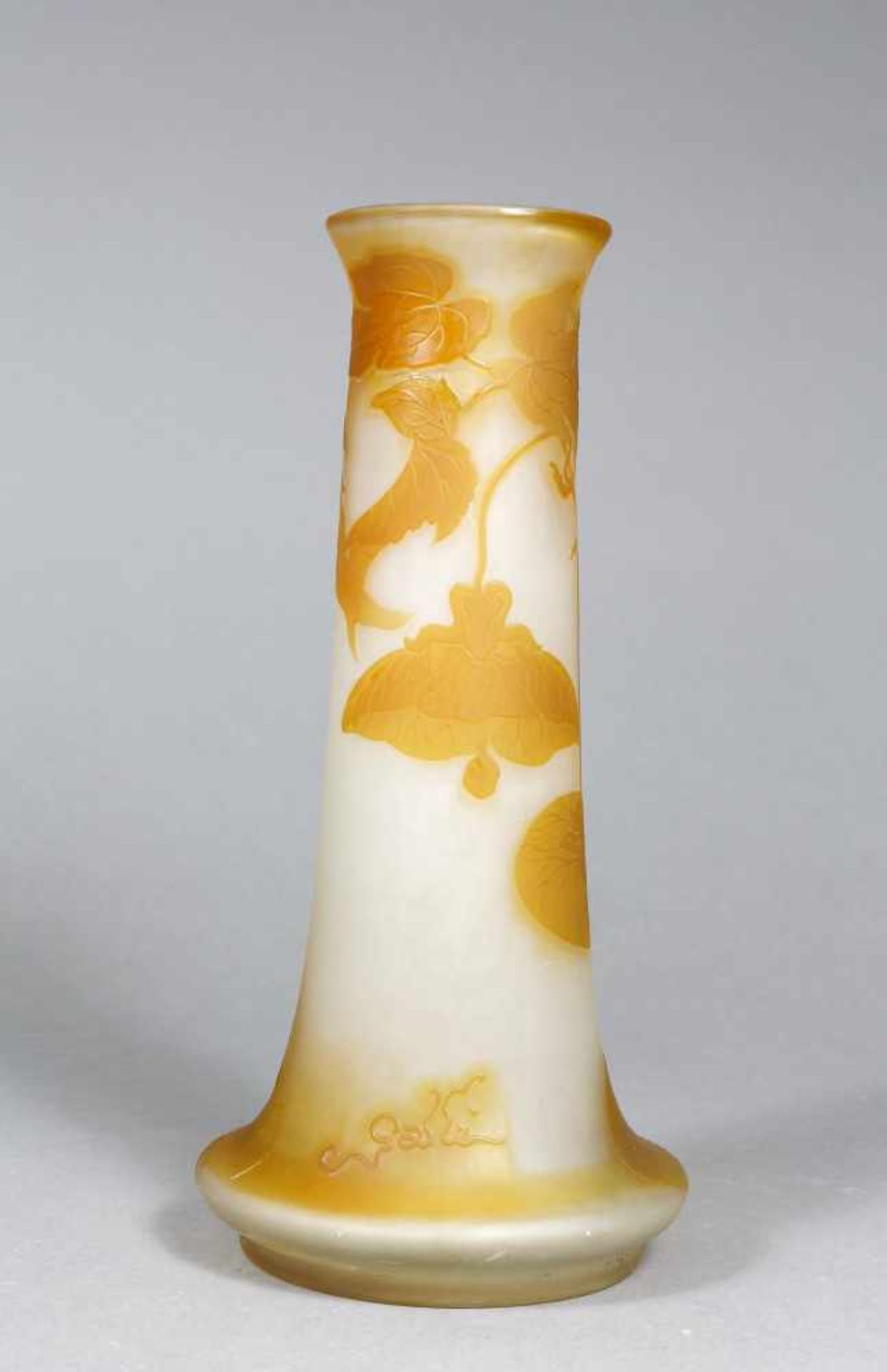 Vase, Emile Gallé, Nancy, Frankreich, um 1900< - Bild 2 aus 2