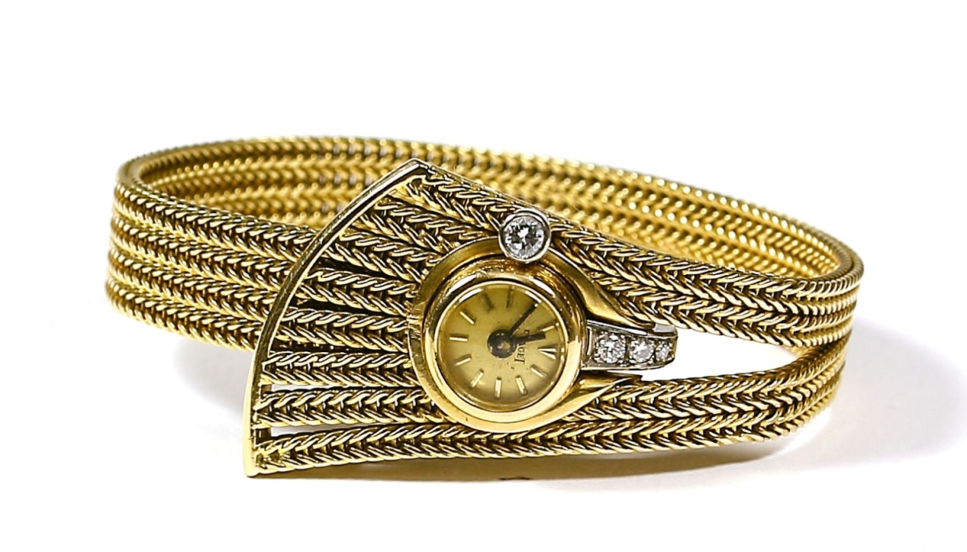 Uhr, Damenarmbanduhr, 750er GG., Piaget, 2. H. 20. Jh.