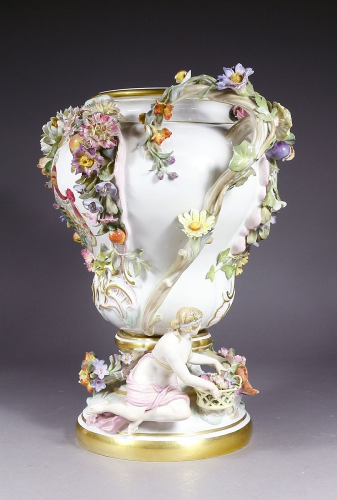 Vase, Prunkvase, Meissen, 1860 - 1923 - Image 4 of 4