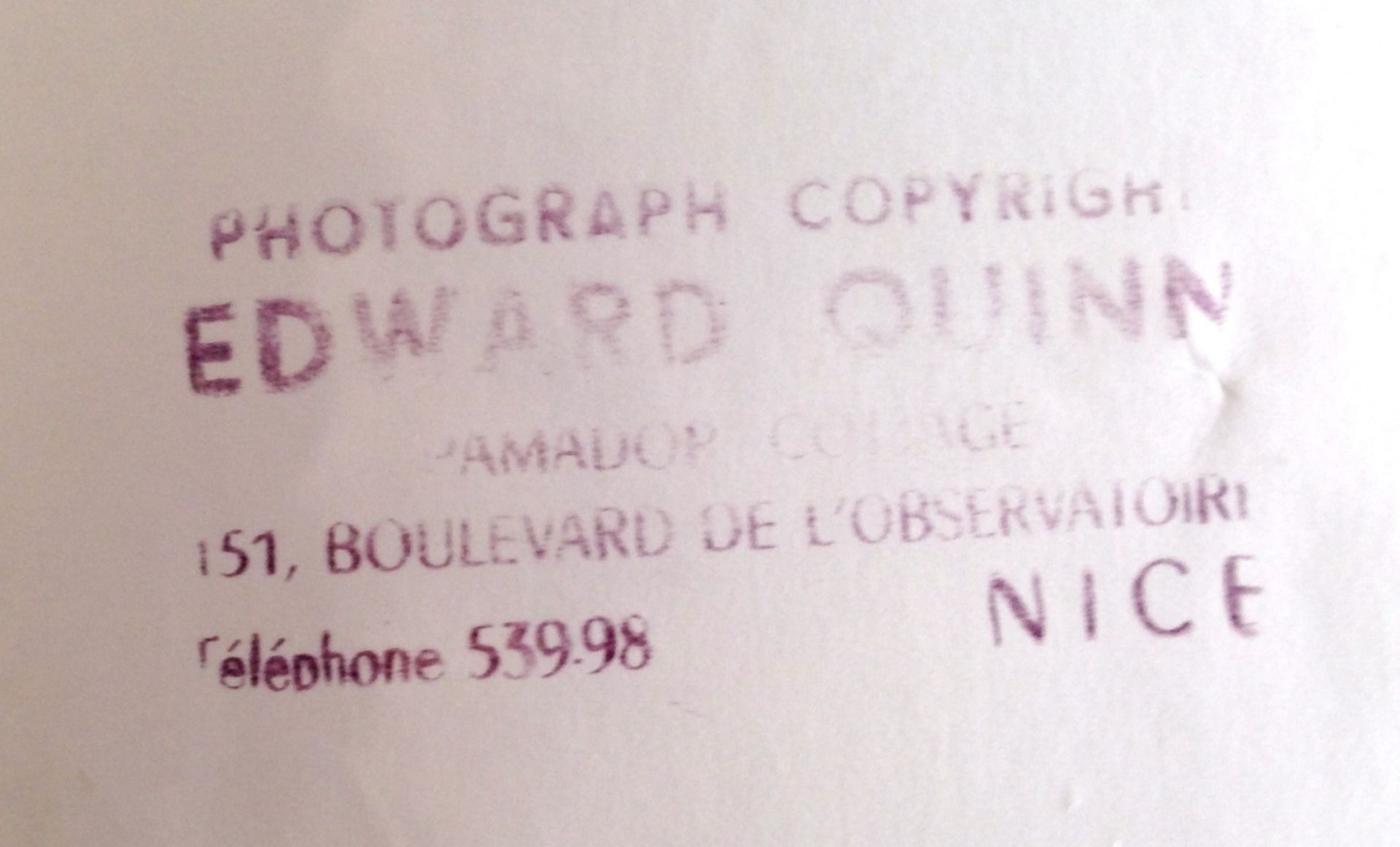 Quinn, Edward (1920 Dublin - 1997 Altendorf/Schweiz) - Bild 2 aus 2