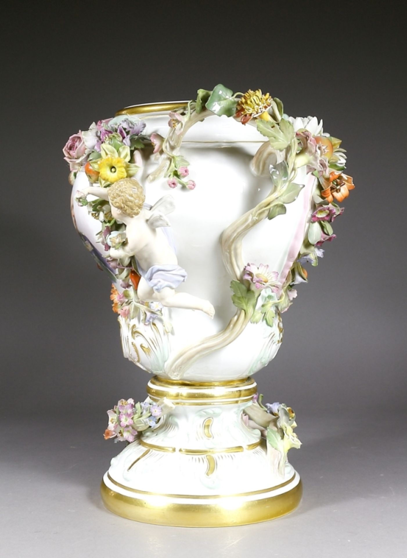 Vase, Prunkvase, Meissen, 1860 - 1923 - Bild 3 aus 4