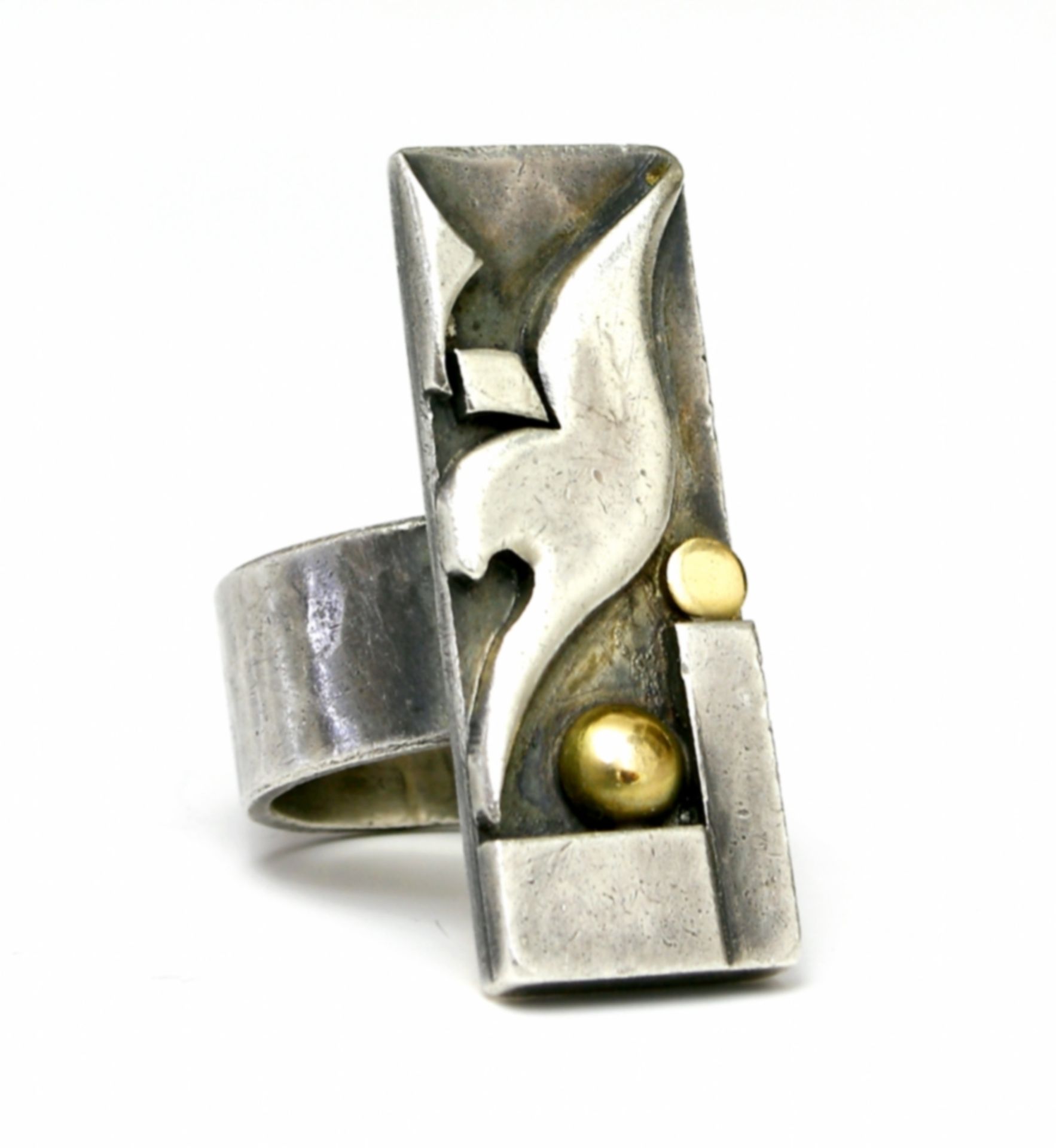 Jean Duprés, Ring, Silber/Gold, Frankreich, 1920/30