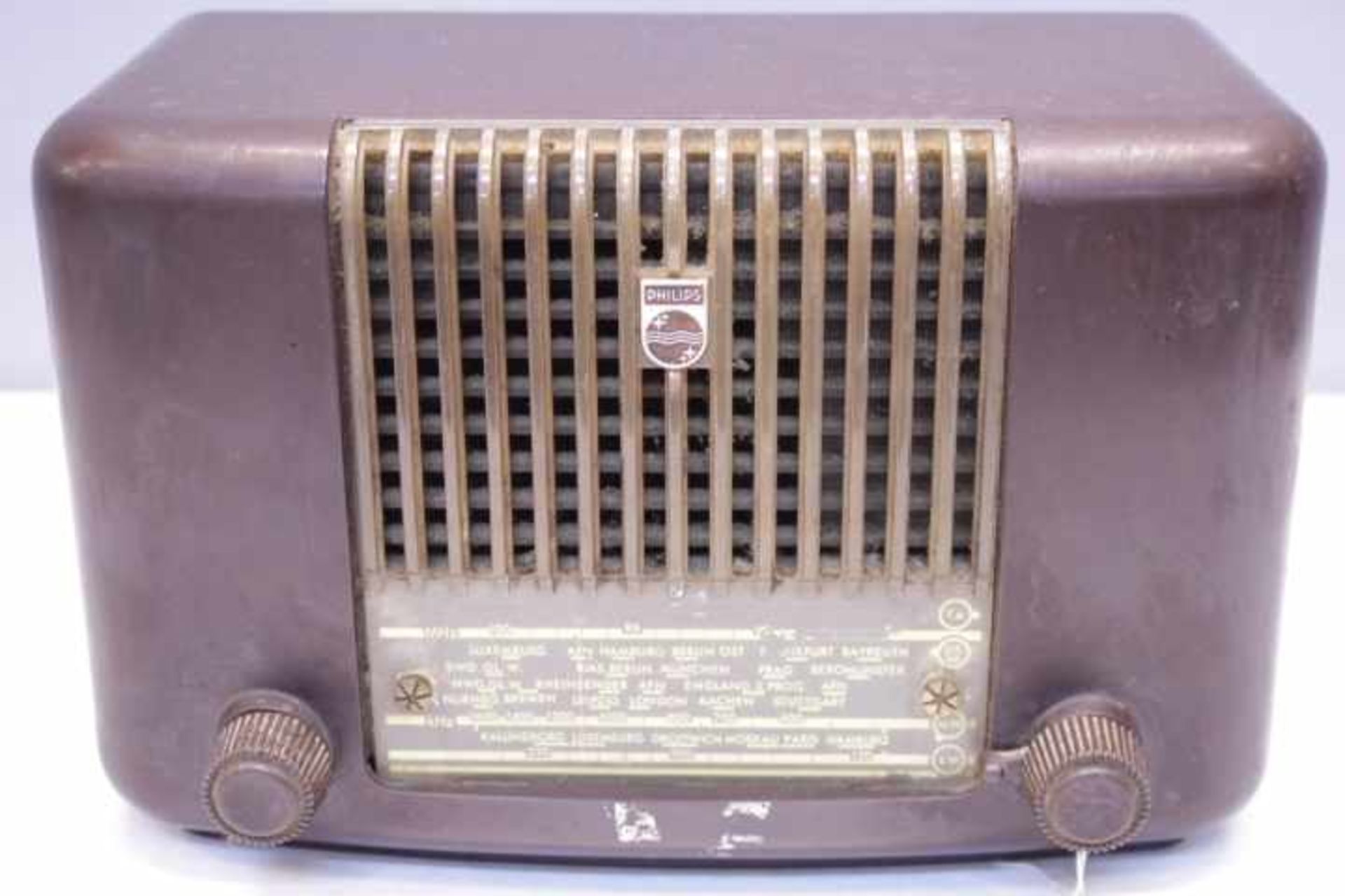 Phillips RadioPhiletta 54 LBakelitRöhrenradio wohl 50er JahreType BD 233 U-LFunktion Nicht