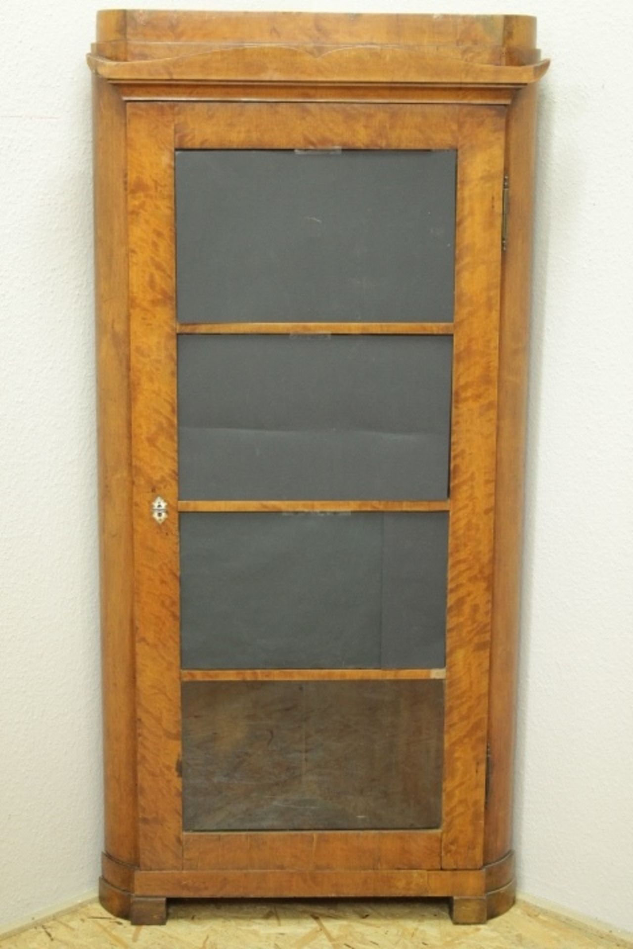 Biedermeier Eckvitrine