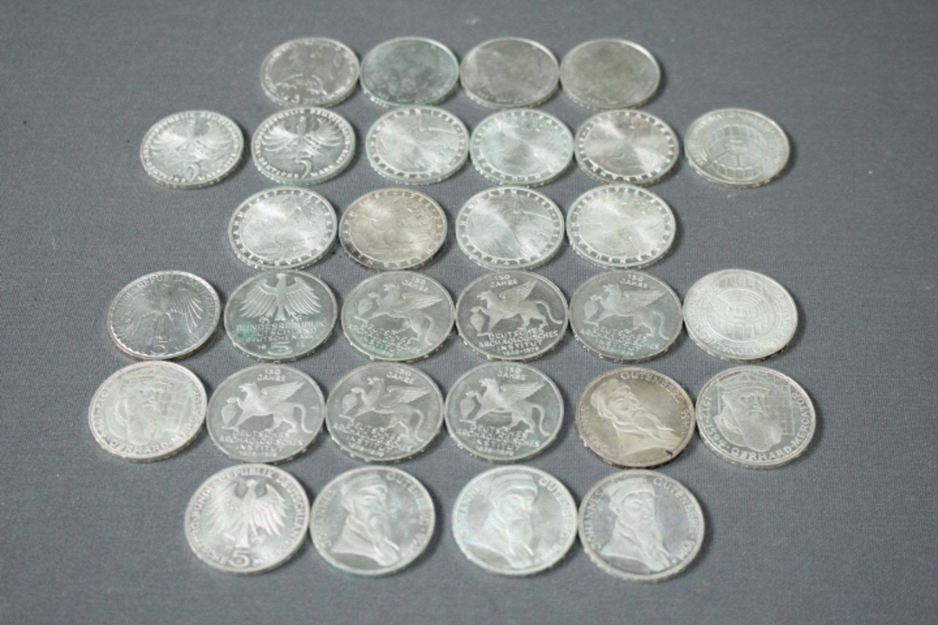 Silber 625/1000 5 DM Münzen