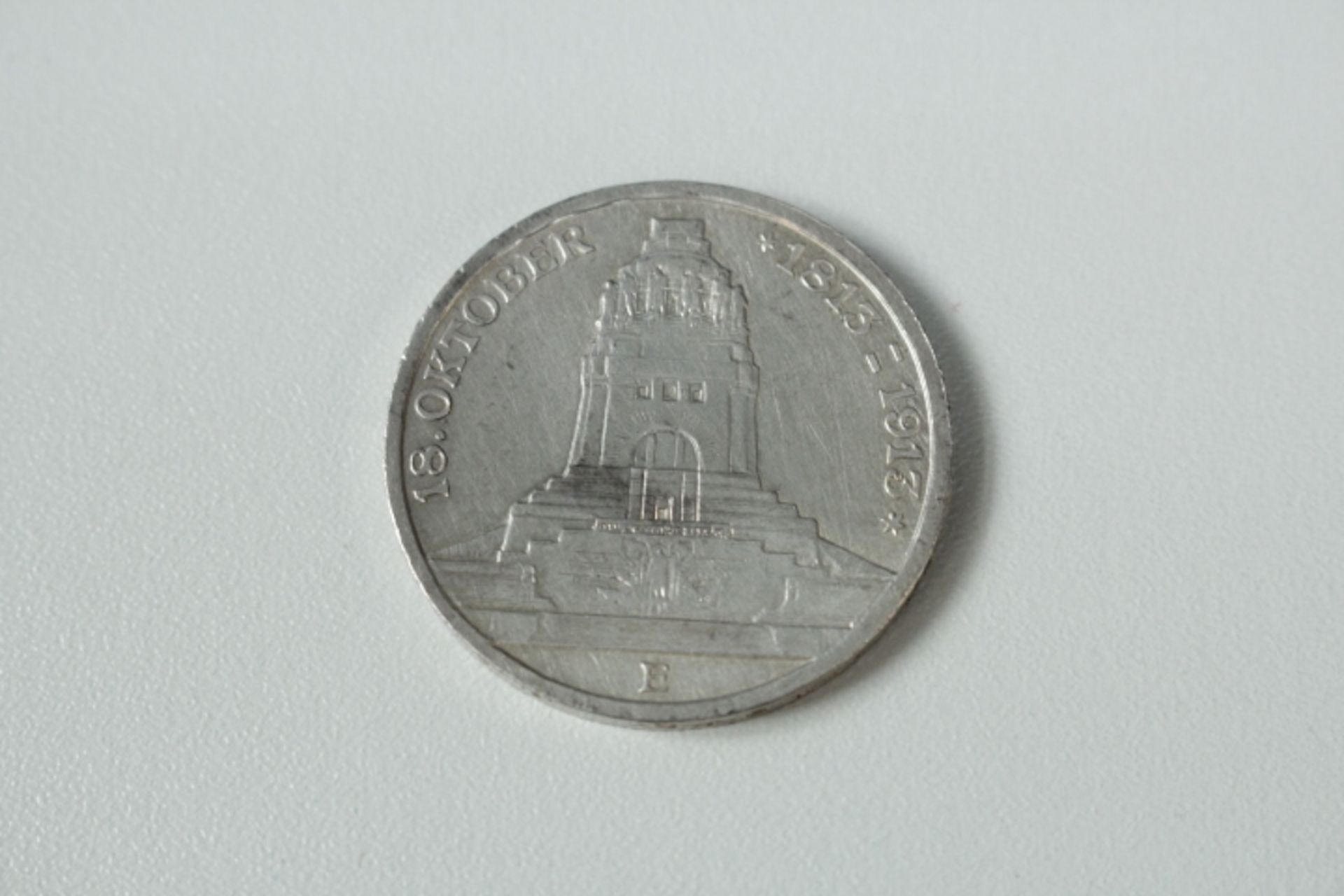 Silber 900/1000 3 Mark Sachsen