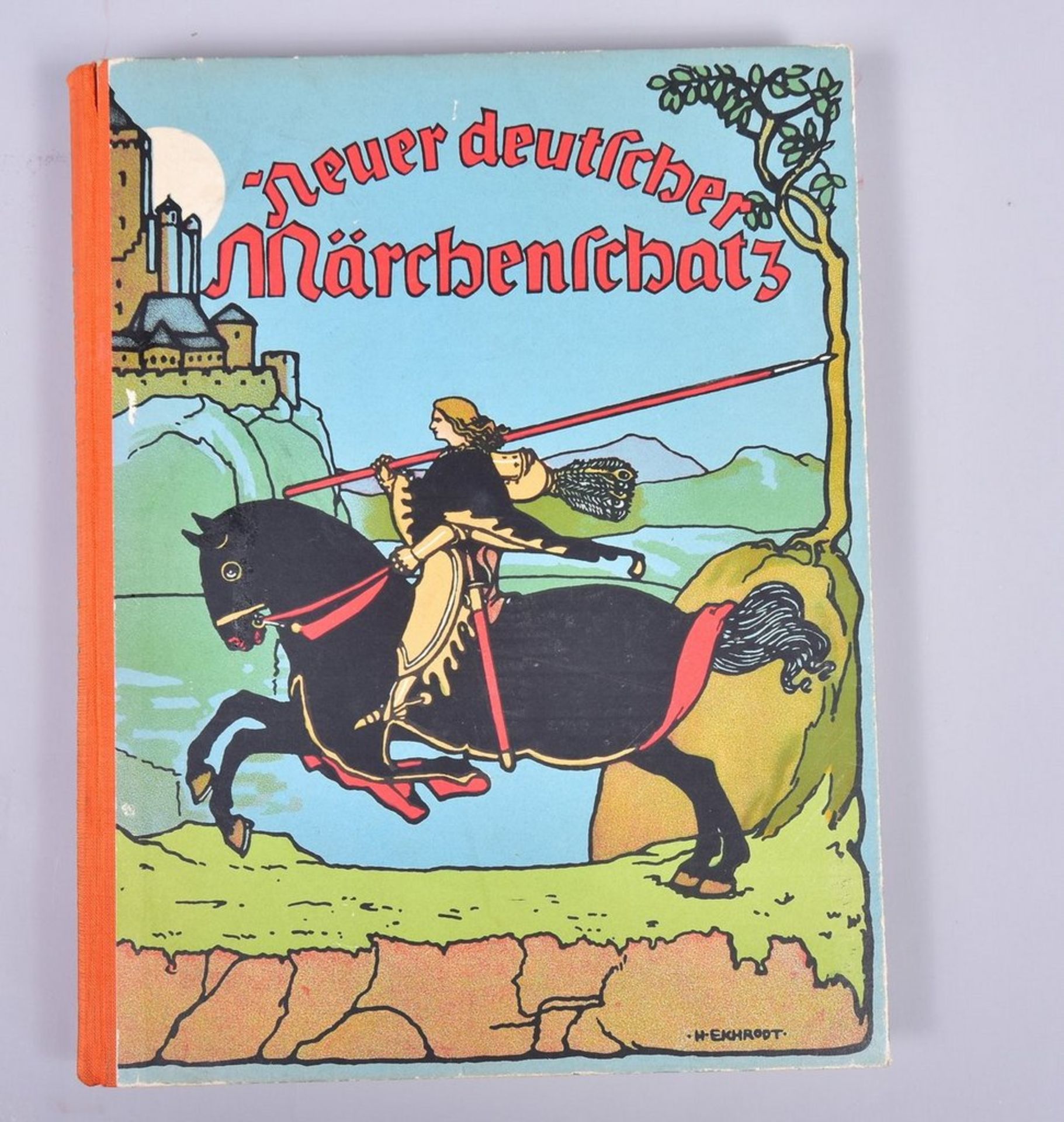 "Neuer deutscher Märchenschatz" mit 30 vierfarbigen Bildtafeln,1905, Verlag Scherl Berlin SW, sehr