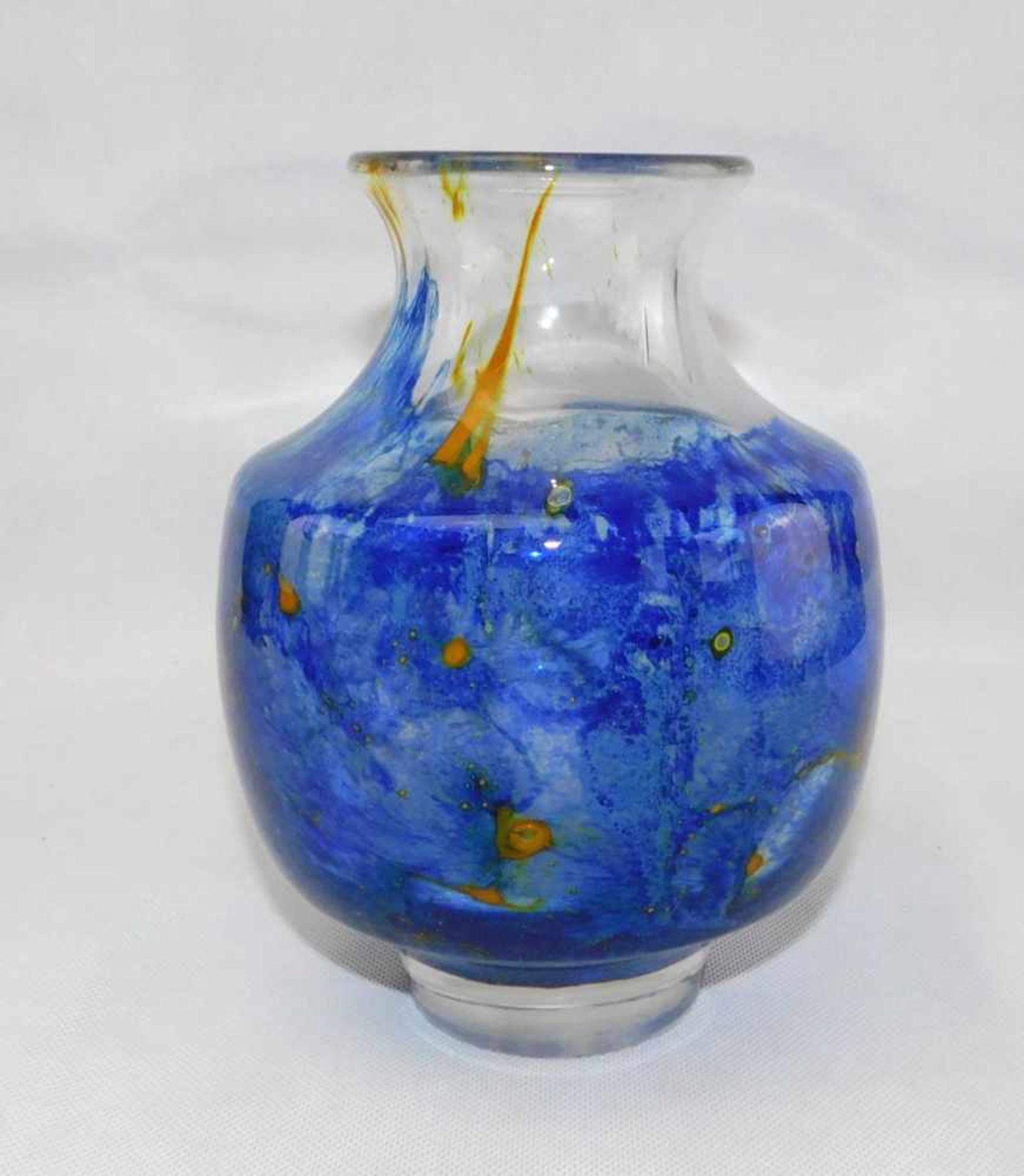WMF kleine Vase IKORA, blau/gelb, 1930er Jahre - Bild 2 aus 2