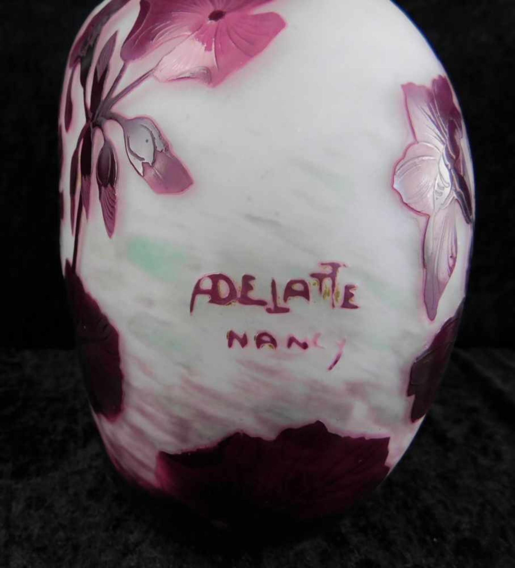 André Delatte, Nancy, Vase um 1920, Reliefätzung ADELATTE NANCY - Bild 3 aus 3