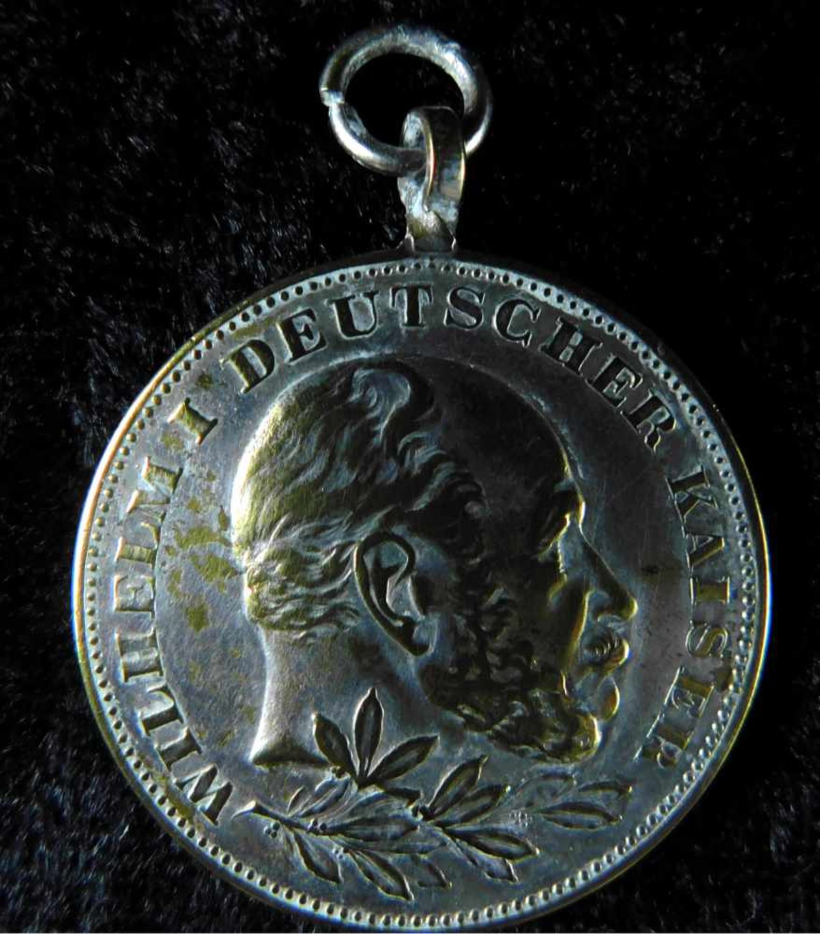Gedenkmünze 100. Geburtstag Kaiser Wilhelm I., 1797- 1897, versilbert, Wilhelm I. Deutscher