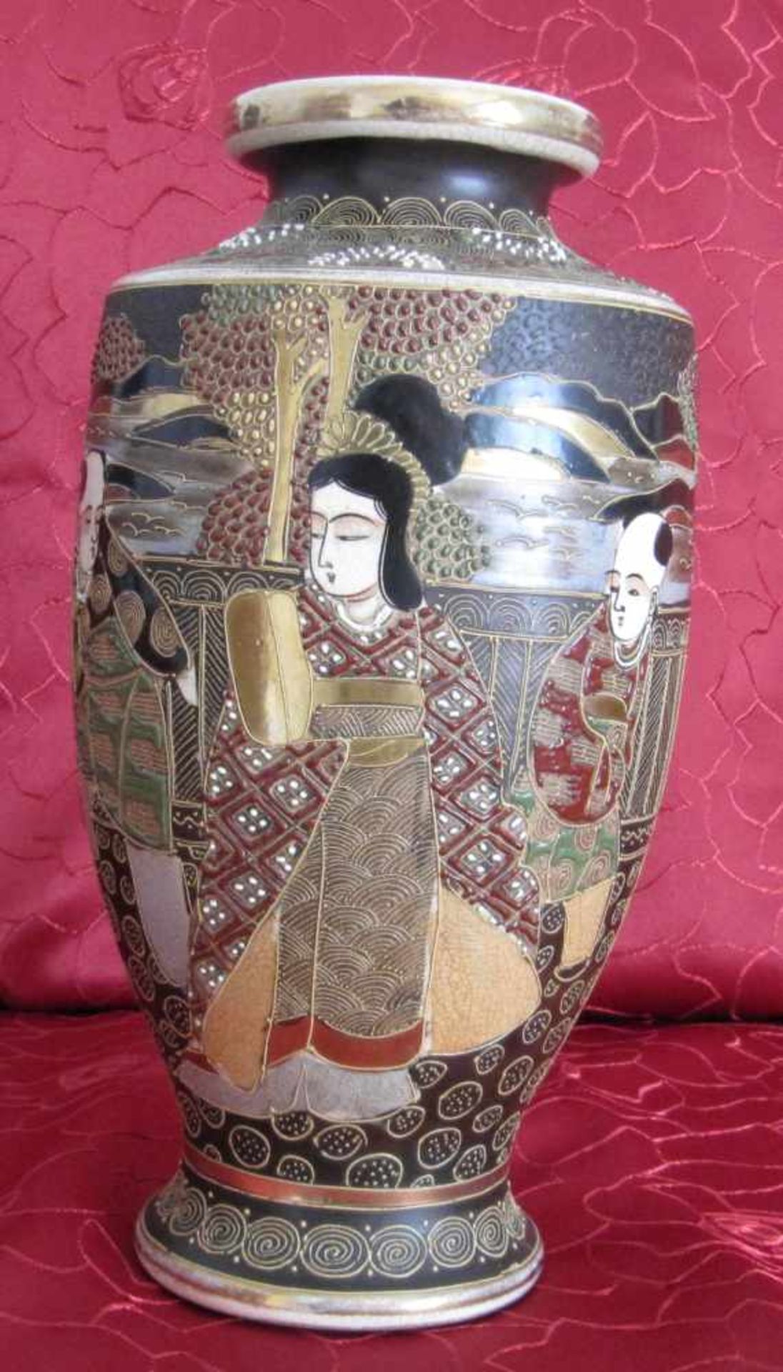 Baluster-Vase, Japan Satsuma Stil, Anfang 20. Jhdt. - Bild 4 aus 6
