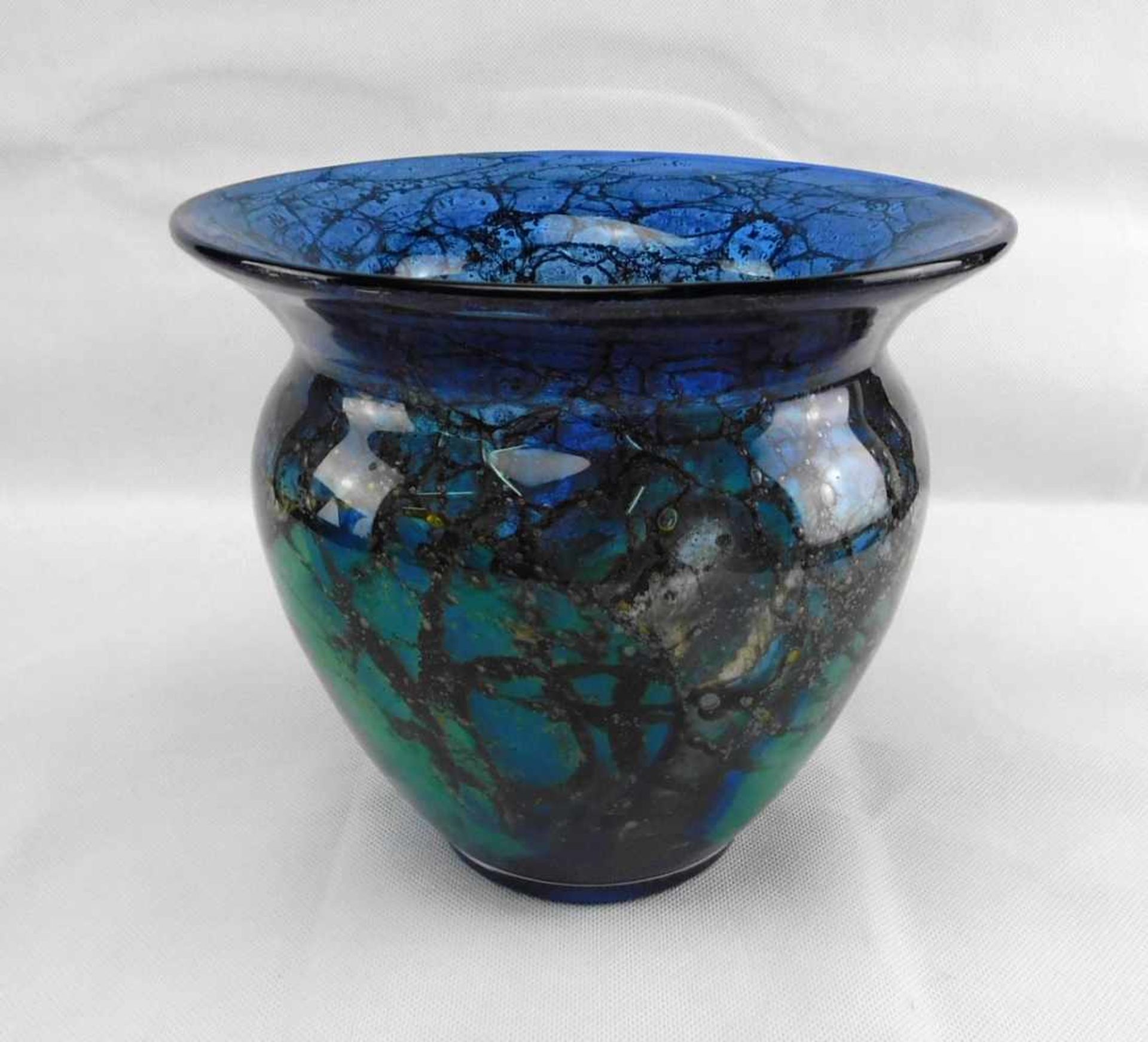 WMF Vase IKORA, blau/grün, 1930er Jahre