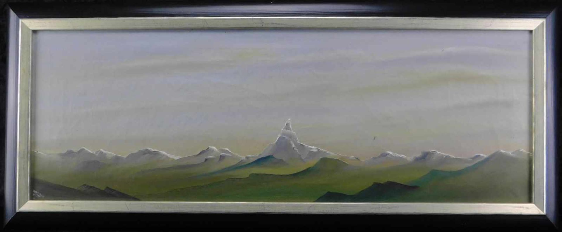 Gemälde "Berglandschaft" m.R., unten links signiert, 20. Jhdt.