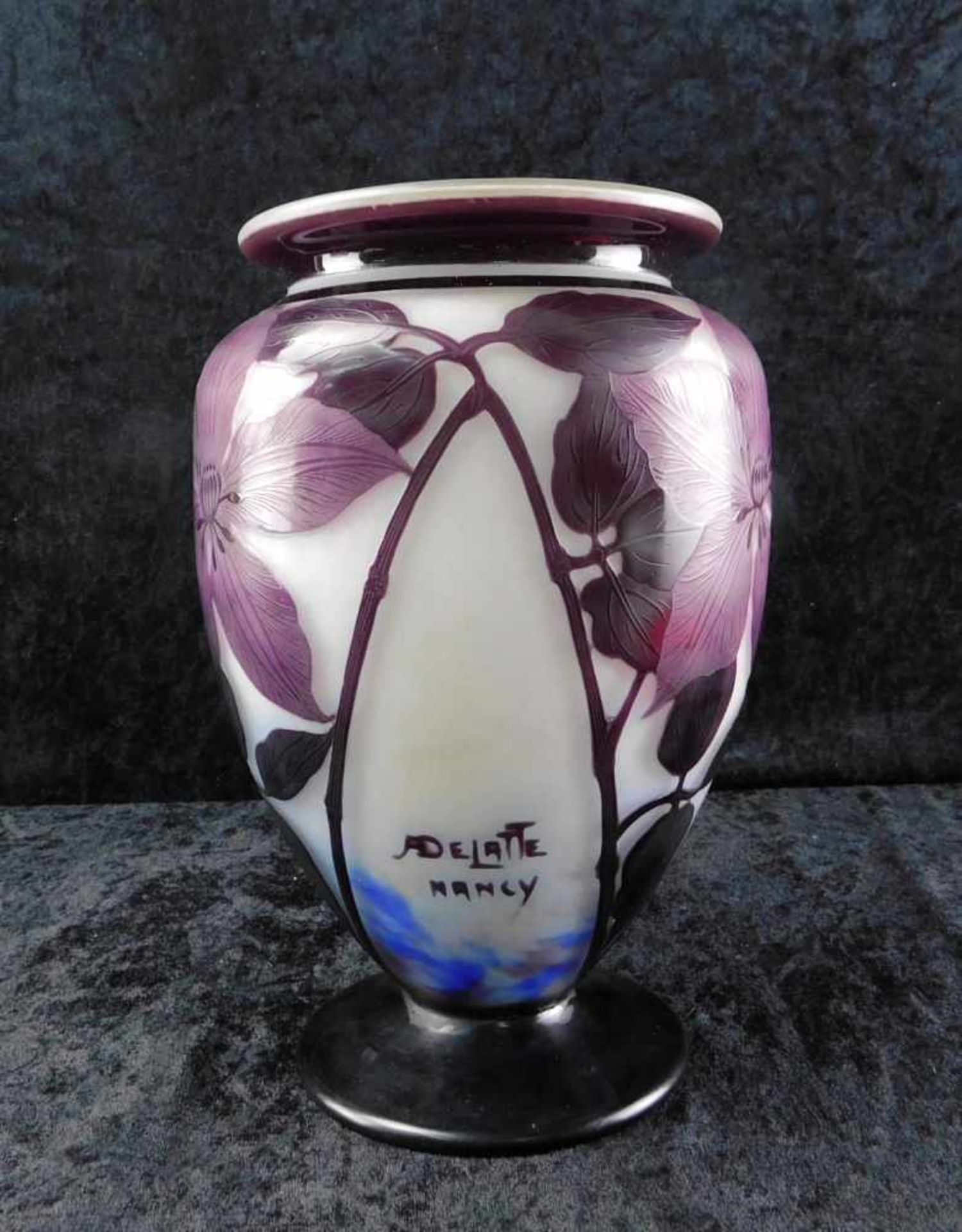 André Delatte, Nancy, Vase um 1925, Reliefätzung ADELATTE NANCY - Bild 2 aus 5